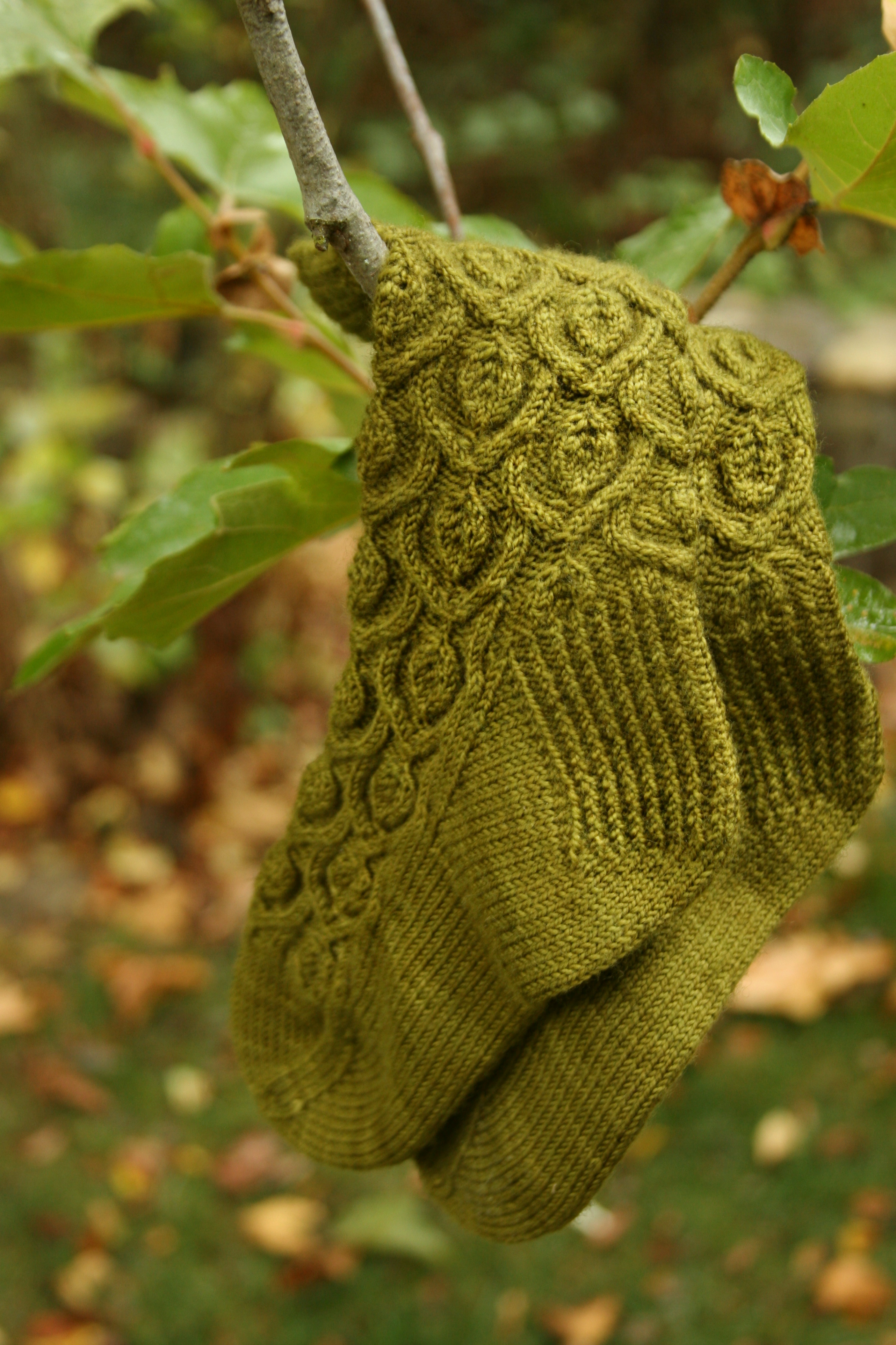 Arching Leaves Socks Side View.jpg