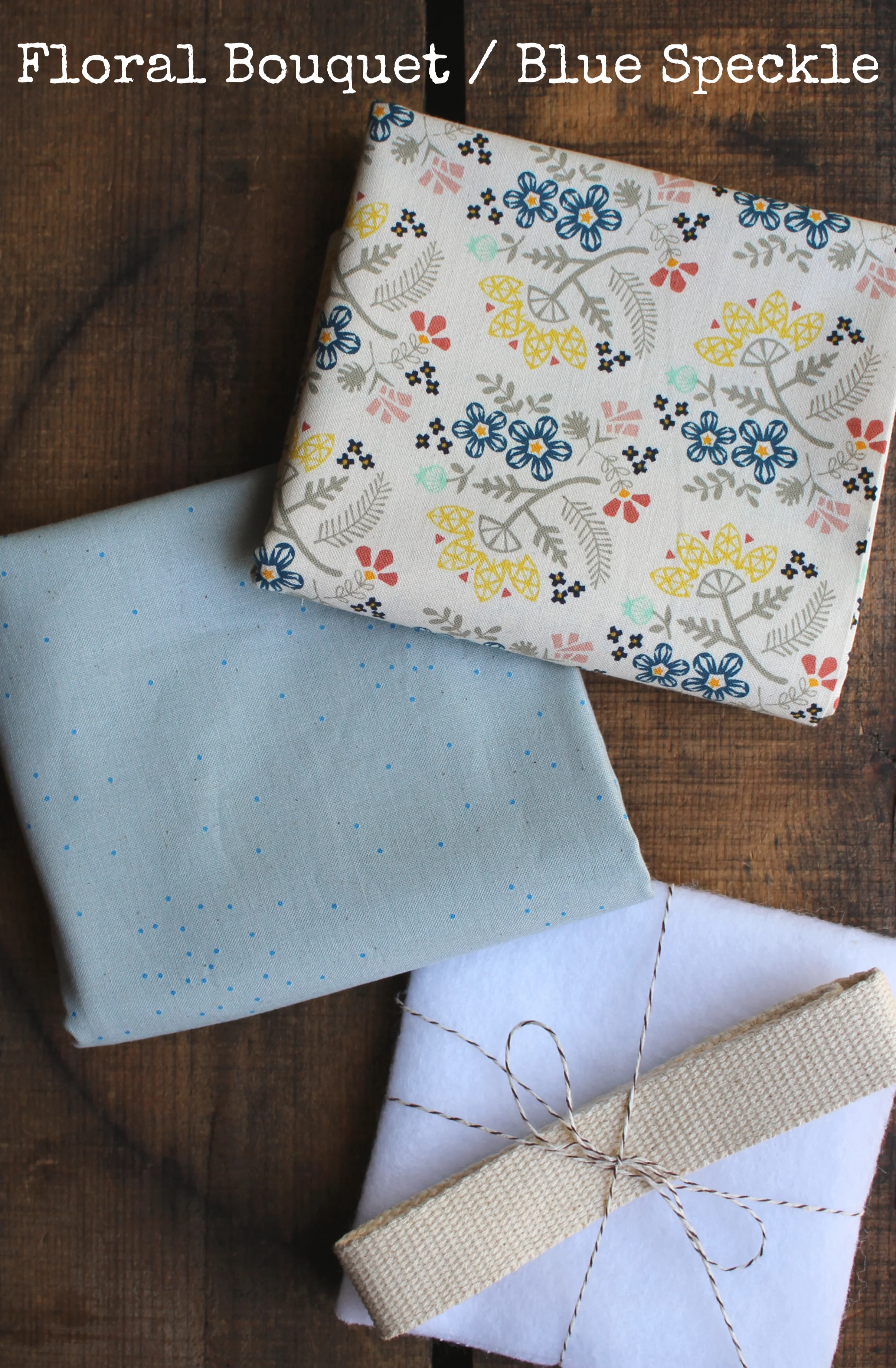 floral bouquet blue speckle tote kit.jpg