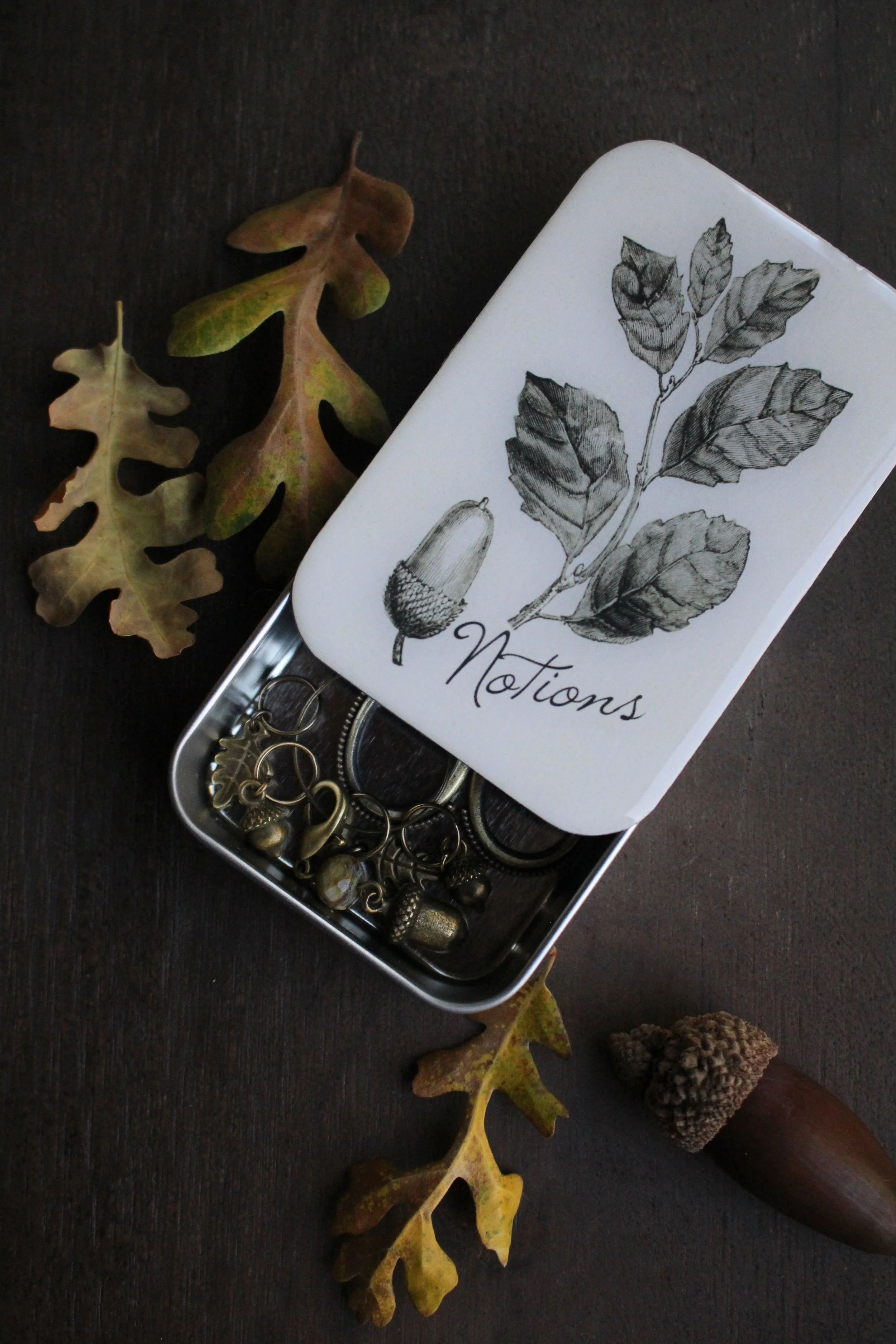 Acorn Notions Tin — Never Not Knitting & Sometimes Sewing