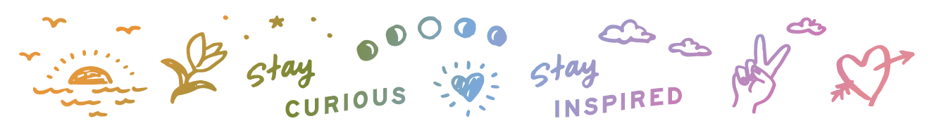 rainbow calendar icons lettering