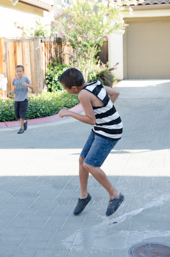 The fast Gabe seemed to avoid getting too wet until...
