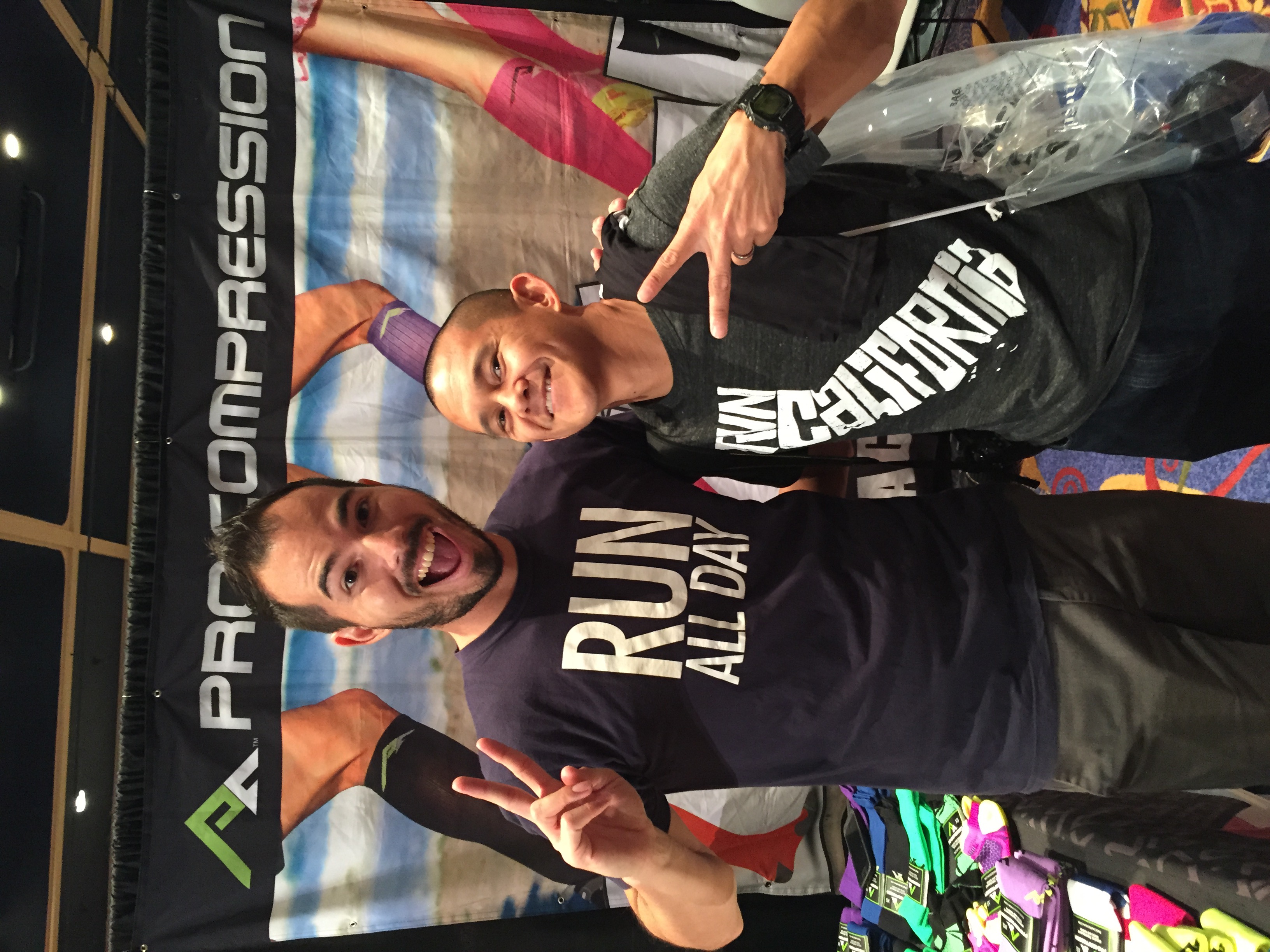 @pavementrunner workin' the ProCompression booth at the Avengers Half Expo