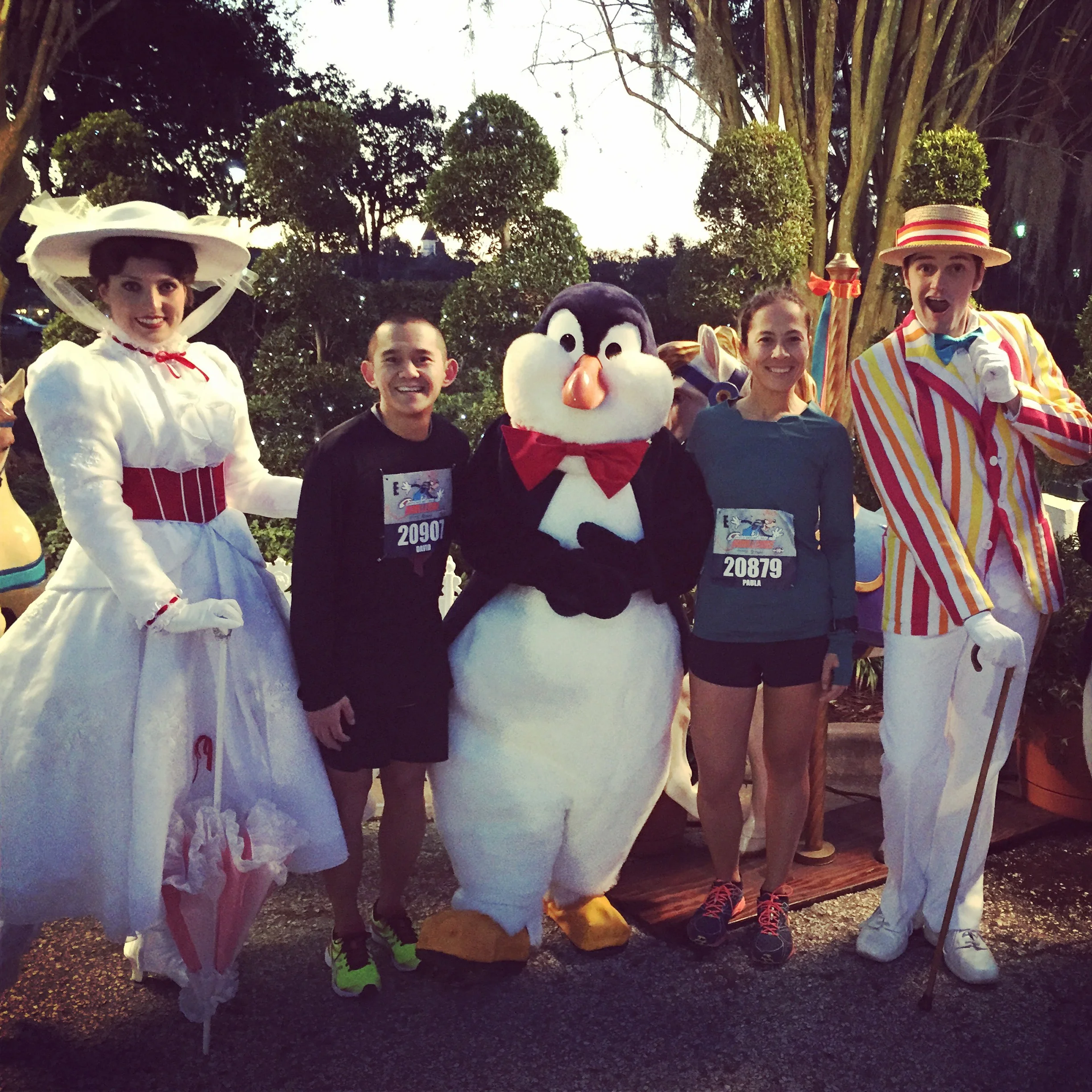 Mary and Bert picture spot along the Half Marathon course. 