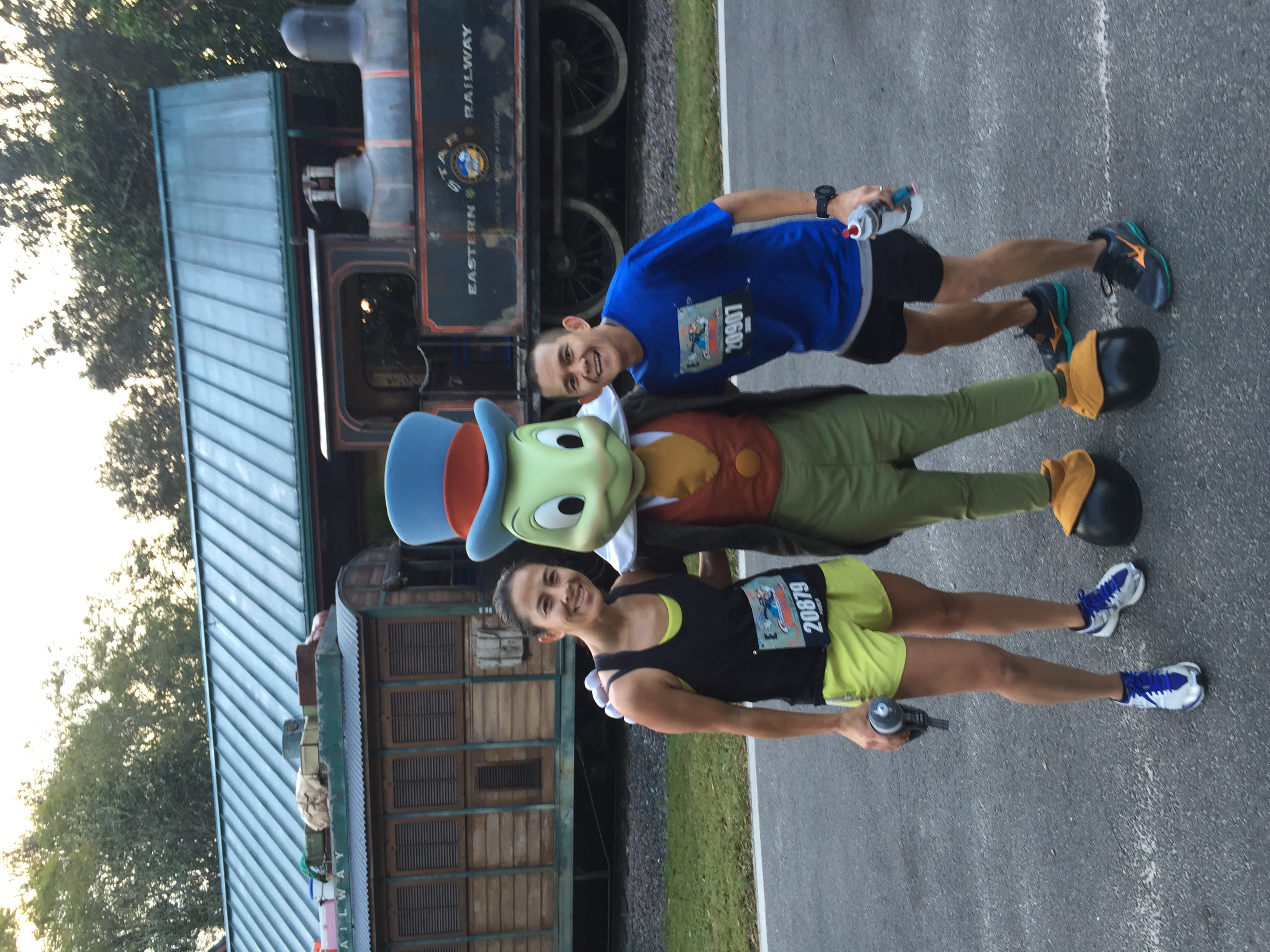 It's nice that rare characters get to come out for the runners along the Marathon course. 