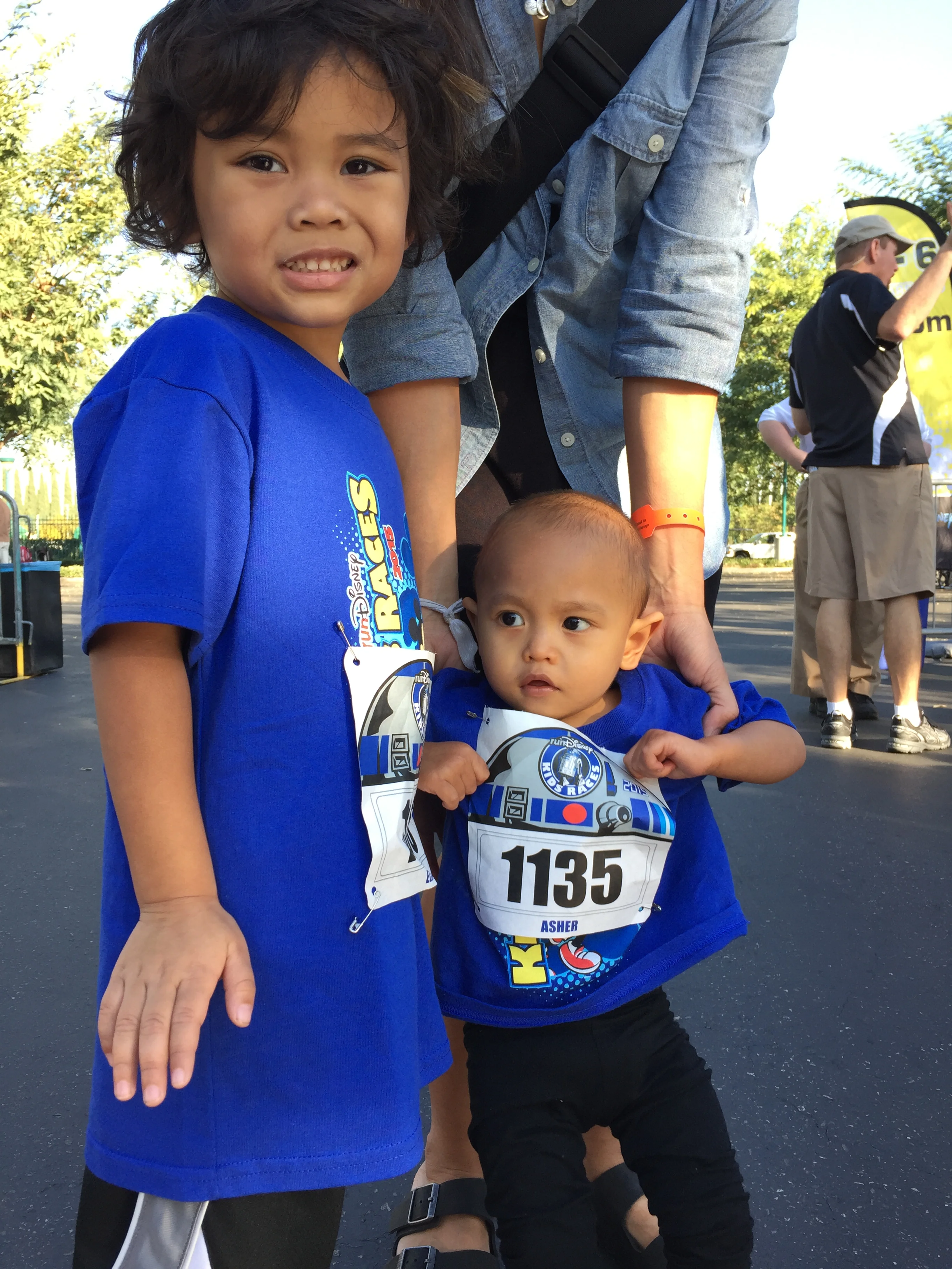 A little Kids Race action on Saturday after the Star Wars 10k. 