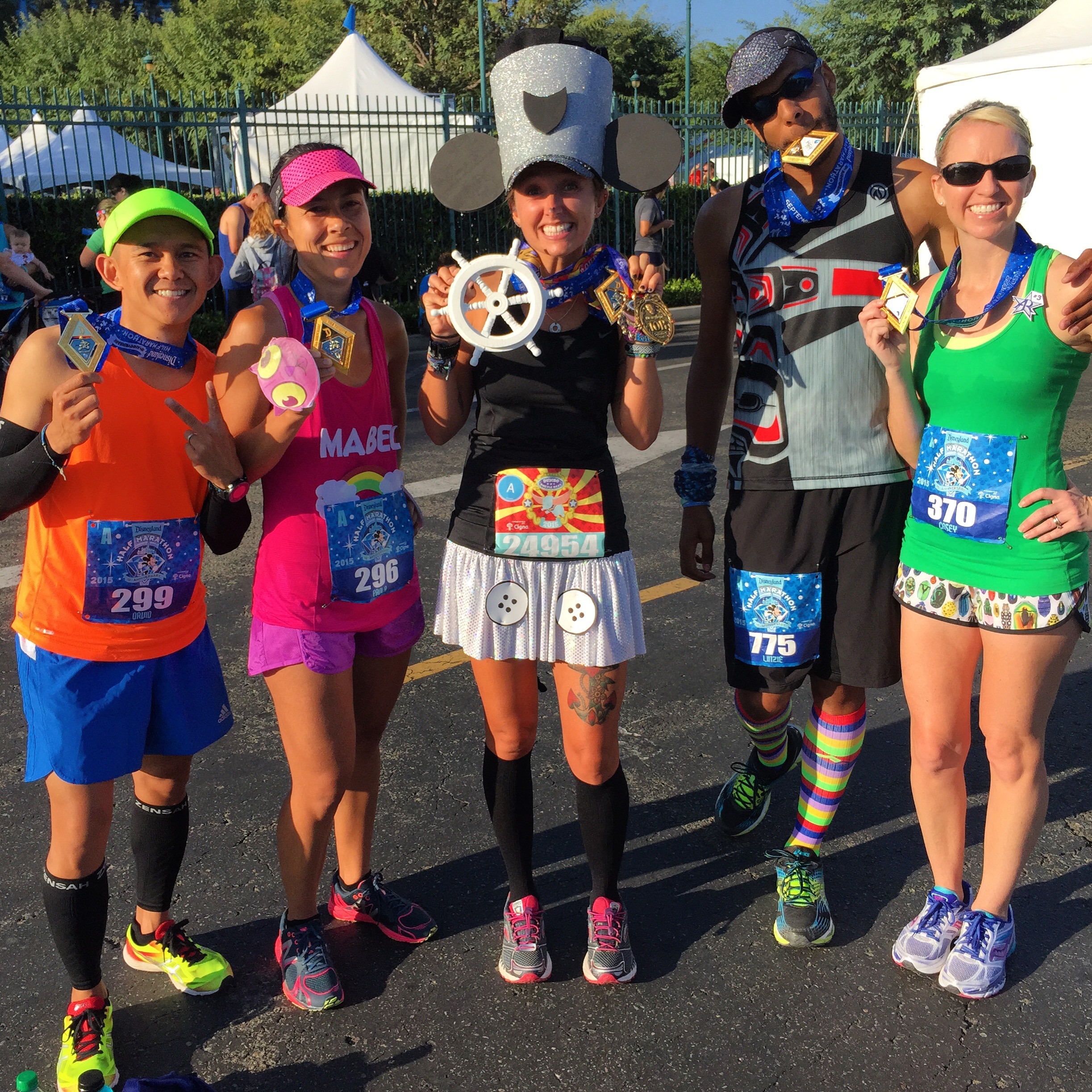  It's  @caseyruns  and some of the  @werunsocial  after killing it on the Disneyland Half Marathon course!&nbsp; 