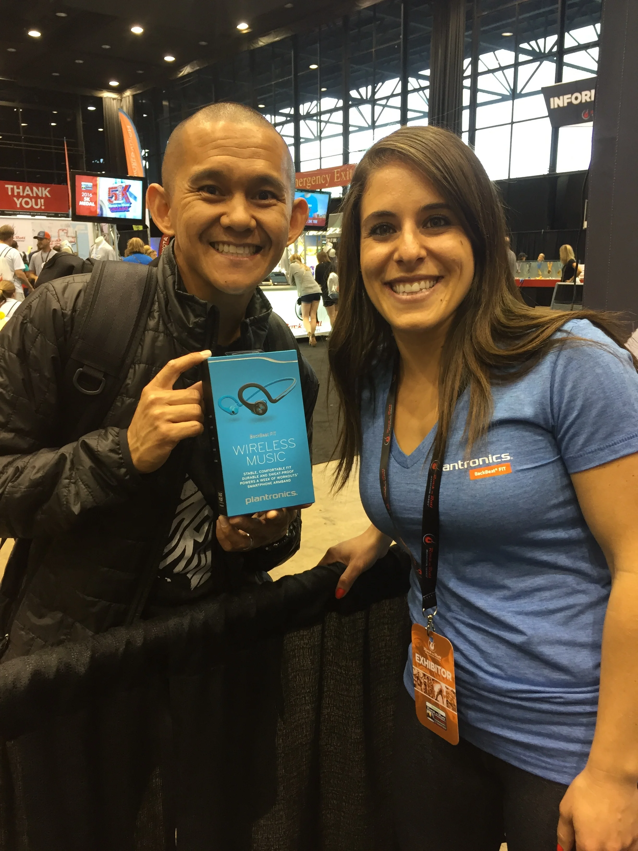 Picking up the @plantronics BackBeat Fit headphones for a fun giveaway!