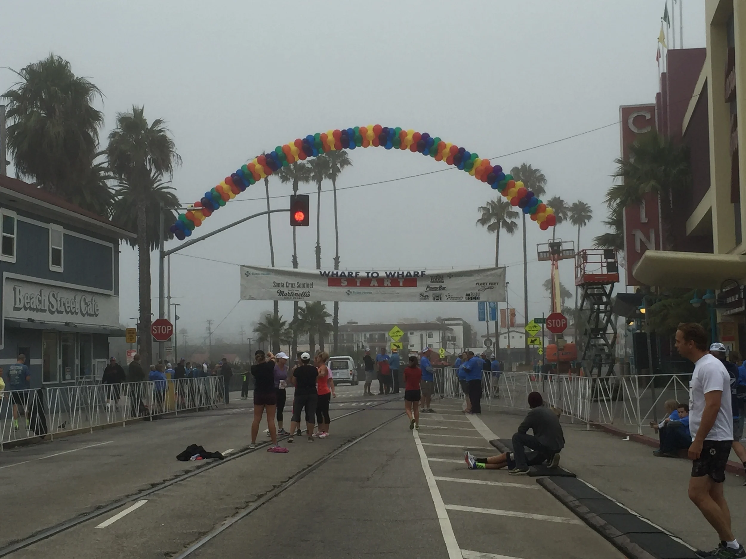 My view with over an hour before the start. This was the Elite corral, I was in Corral A 