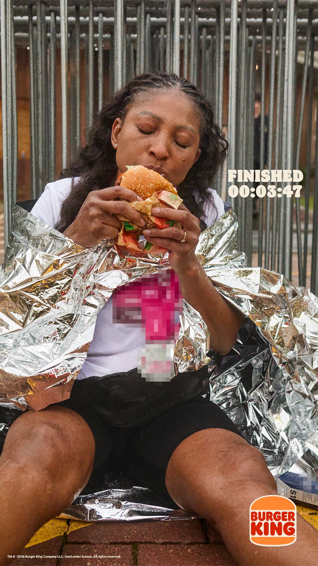  Whopper of a Finish //  New billboard campaign ‘Whopper of a Finish’ for Burger King, landing just in time for the London Marathon, cheekily reframes the Whopper as the only finish line that really matters. Capturing real runners mid-recovery post-r