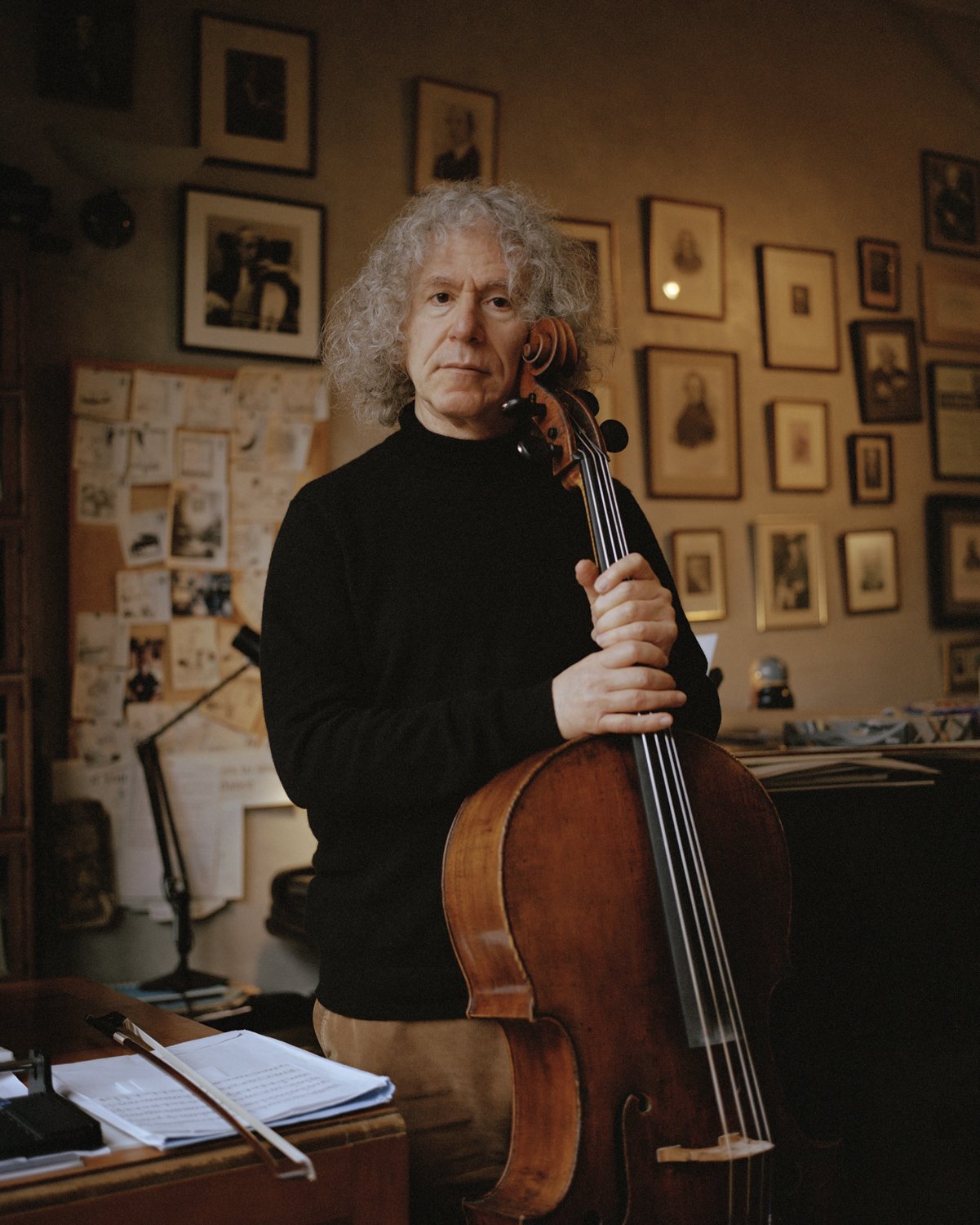  When a Man Loves a Cello //   Concert cellist Steven Isserlis photographed for The New Yorker. 