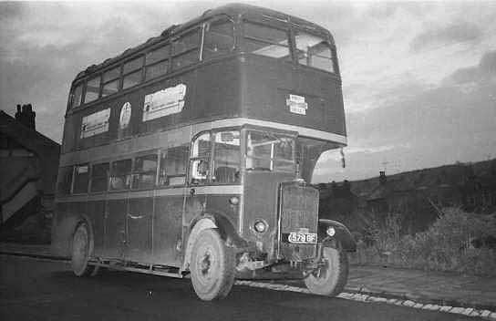 Back in Medway after collection from Mountain Transport. The bus is in the Contractor's dark red and grey colours. December 1960.