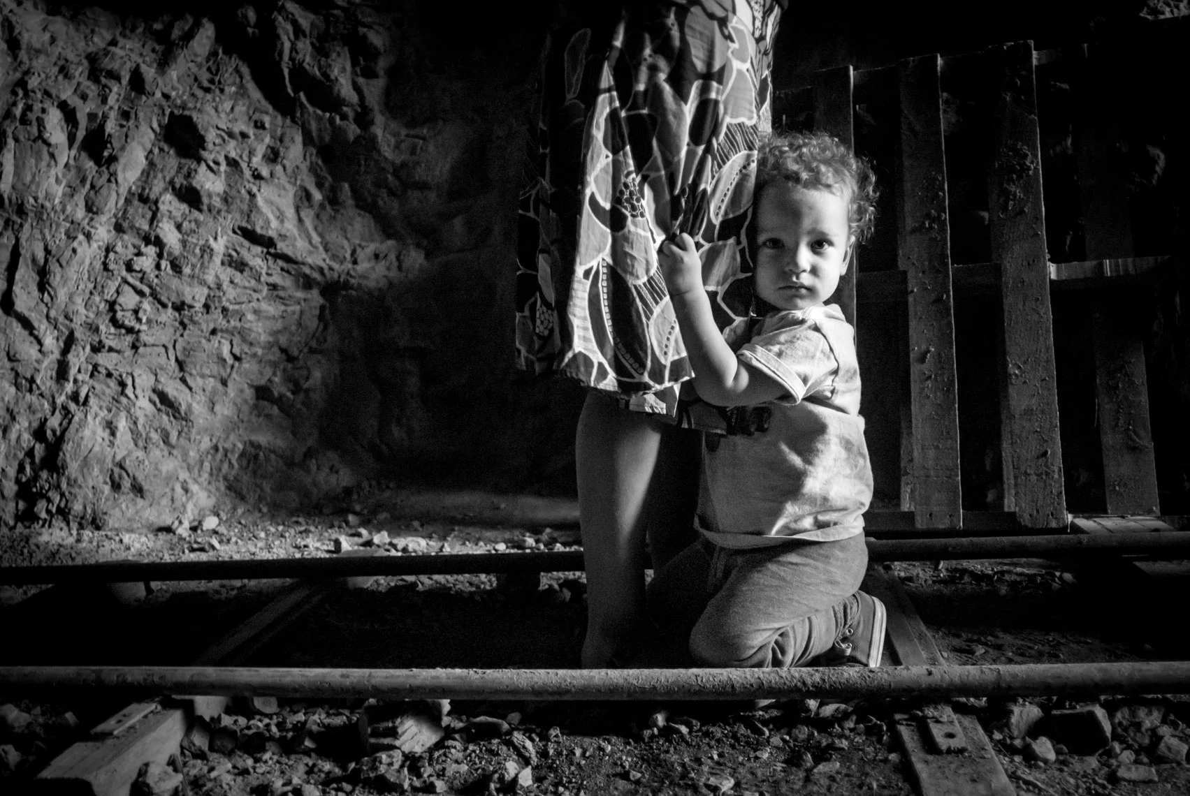 Mother and son in sulphur mine Terlingua, Texas 2010 Made digitally with Nikon D800