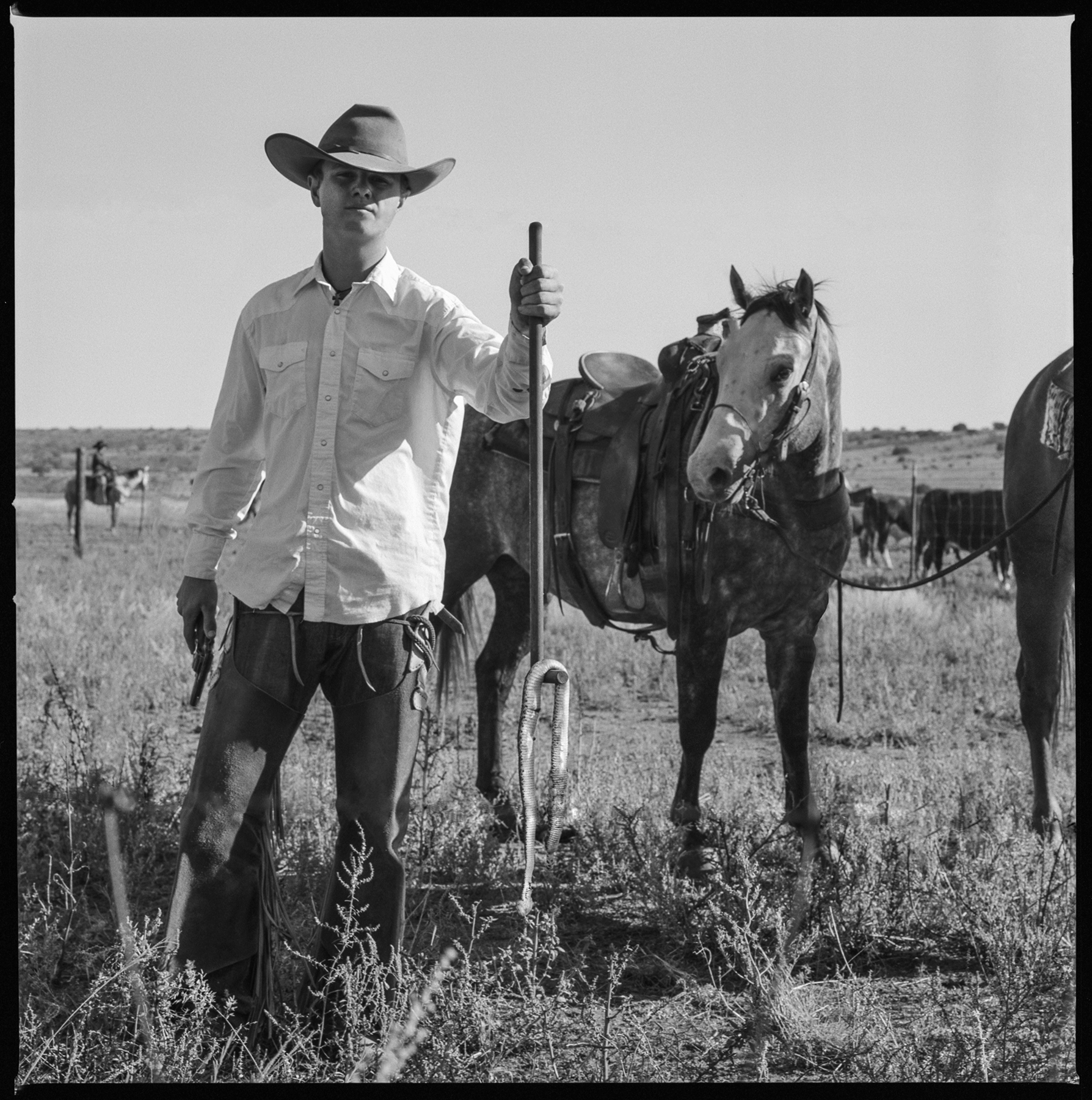  Cowboy with rattlesnake Ft. Davis, Texas 2012    1:1  