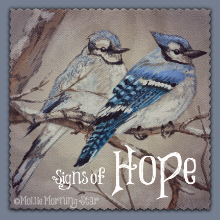 My Blue Jay visit inspired me to paint this for a friend. 