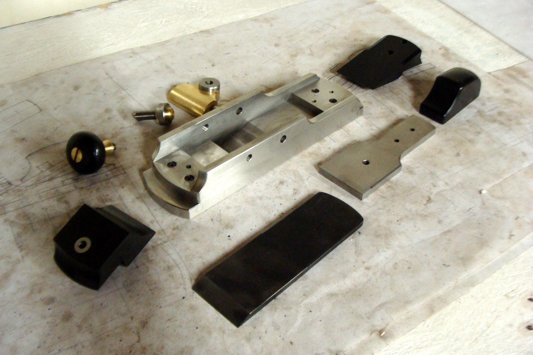 Components made and in need of deluxing... and, yes... that design is on good 'ol finger smudged vellum and ink.