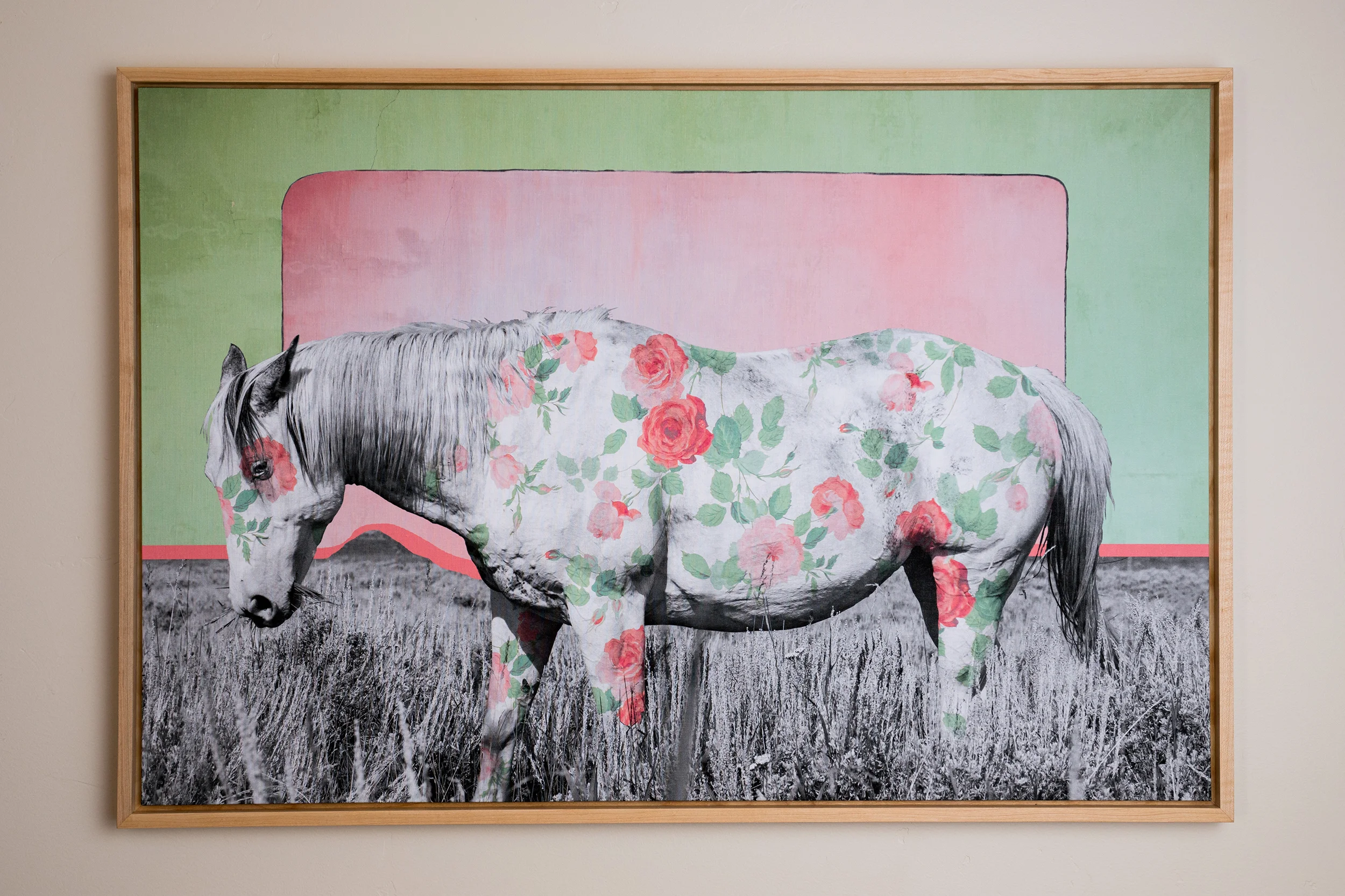 Horse No. 21 || Edition of 25 || Archival print on Belgian linen || Solid maple frame rubbed in Danish Oil