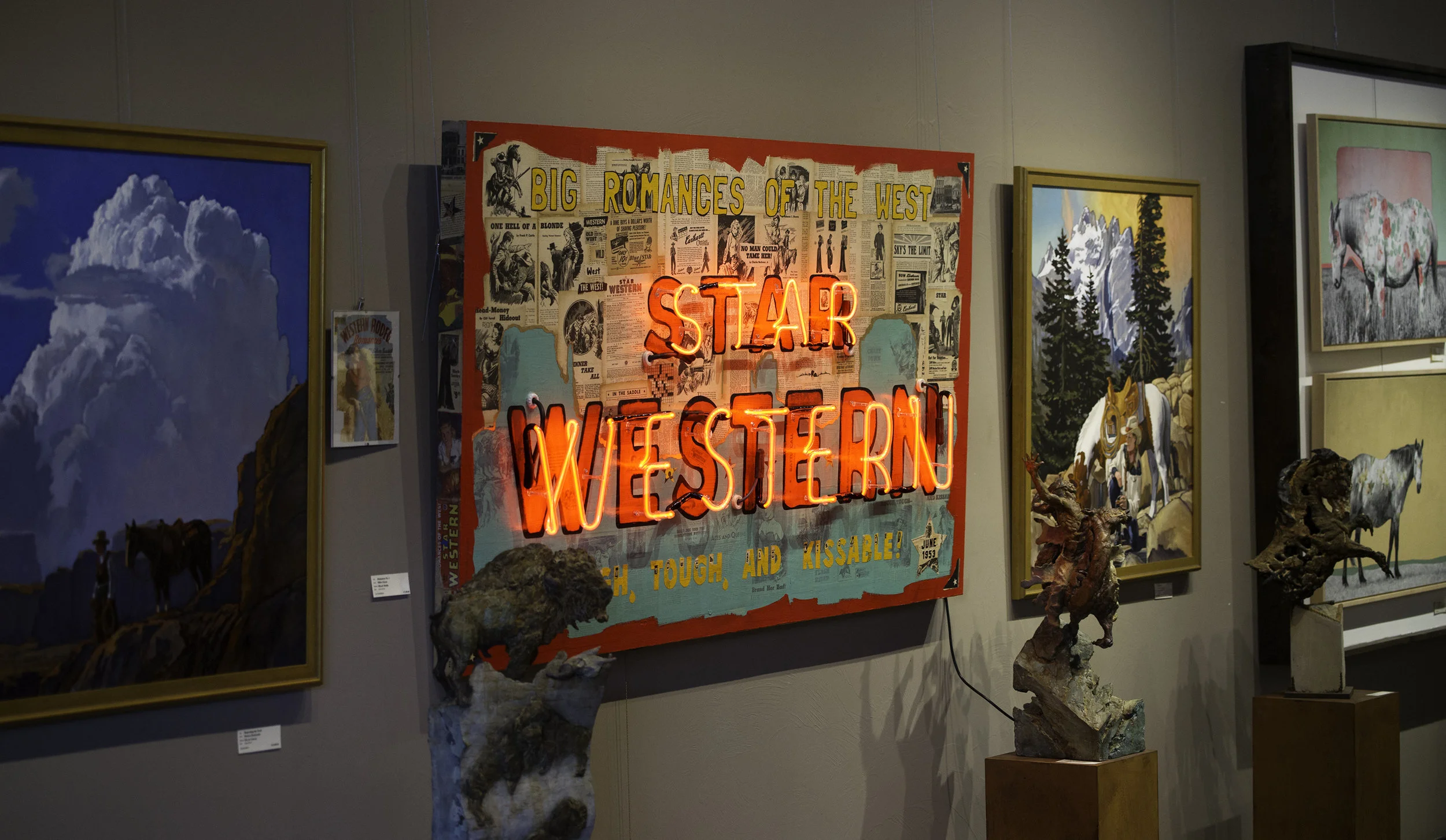 Star Western No. 1 - shown displayed in Creighton Block Gallery in Big Sky, Montana