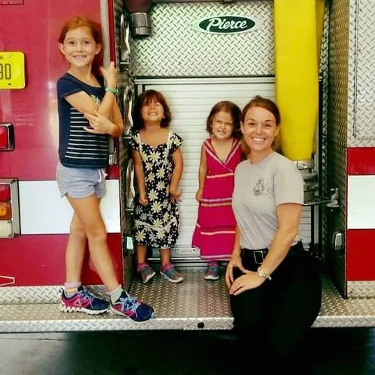 Tanja with her three daughters.