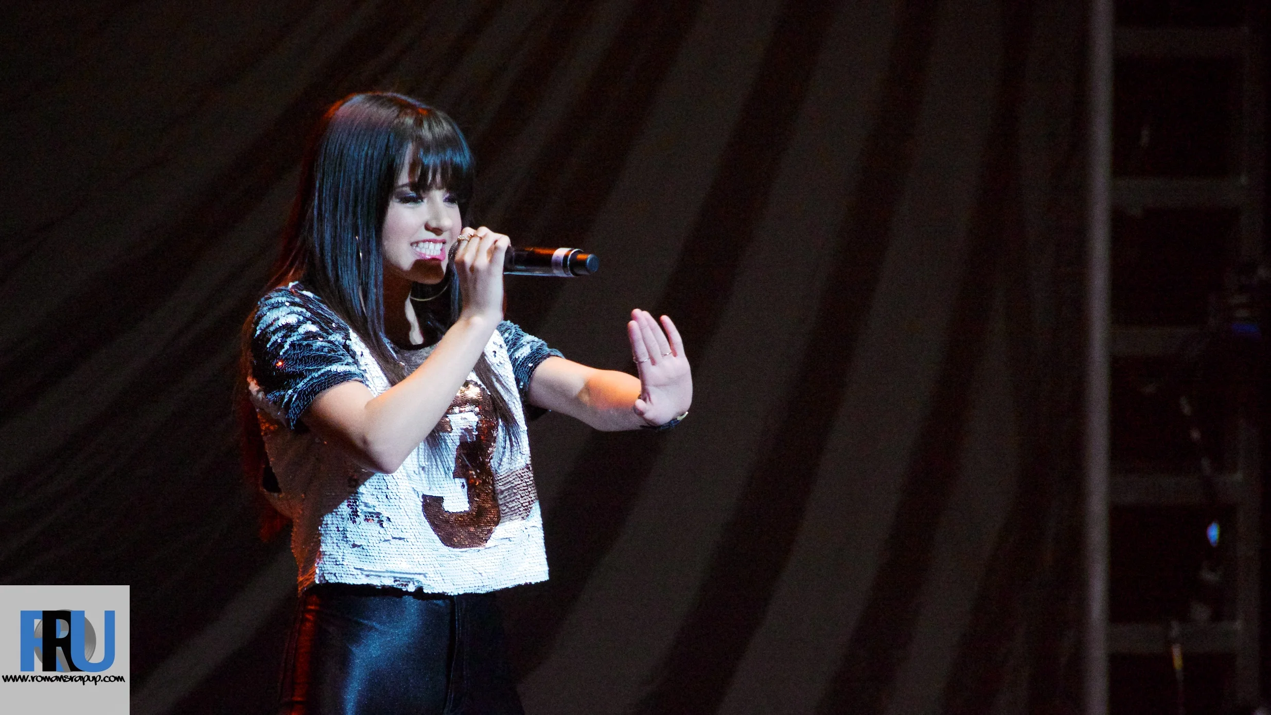 Becky G opening for Austin Mahone in March, 2014. (Benjamin Esakof/Roman's Rap-Up)