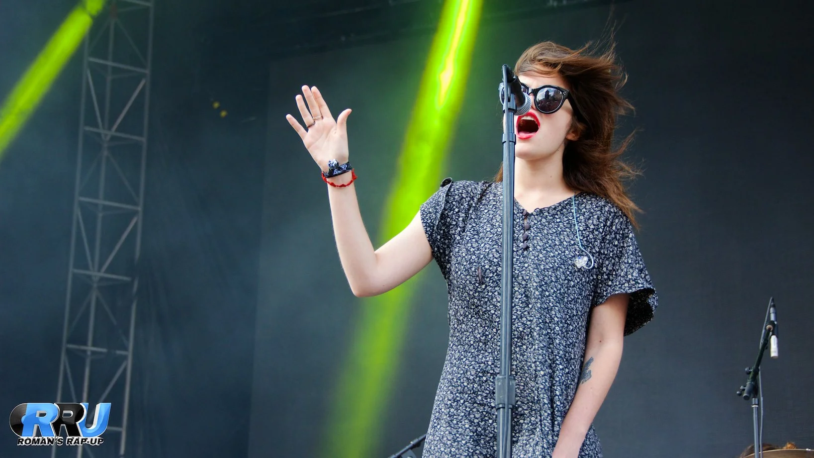 Sky Ferreira performing at Boston Calling Music Festival on September 6th, 2014 (Benjamin Esakof/Roman's Rap-Up).