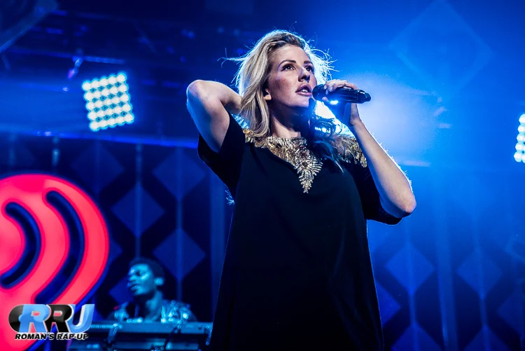 Ellie Goulding performs during Boston's Jingle Ball tour stop on December 11th, 2016 (Benjamin Esakof/Roman's Rap-Up).