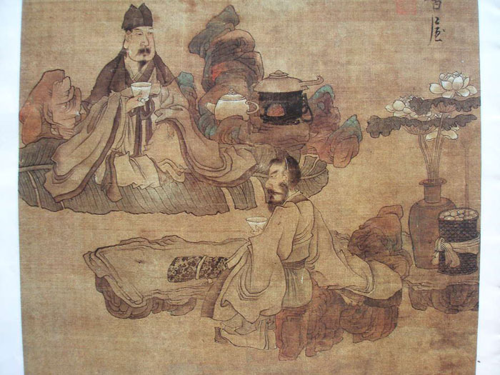 Tea Time by Chen Hongshu - Ming Dynasty 