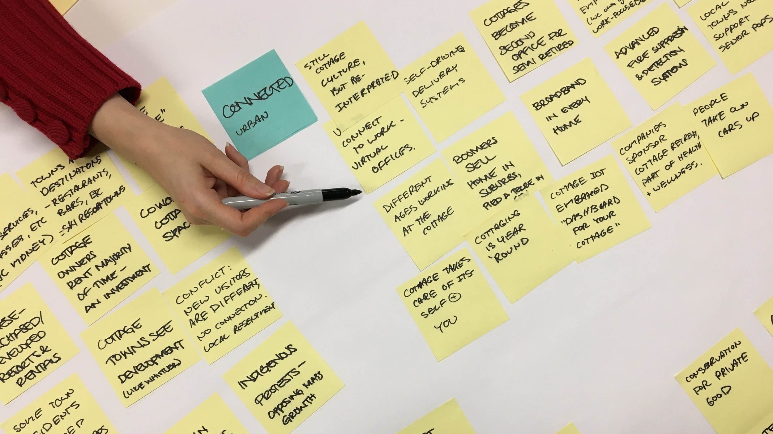  I use a variety of established foresight methodologies, such as scanning, scenario generation, and backcasting.  My research examines the possible interplay between emerging trends to develop rich visions of the future. I do this by conducting exper