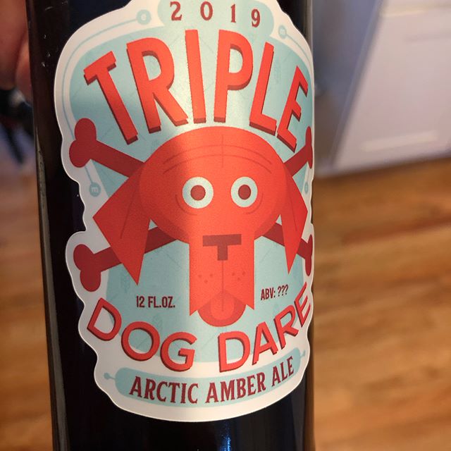 Here&rsquo;s another beer label design!! (Brewed and designed by @christophermaddenillustration ) #branding #beer #beerart #illustrator #trippledogdare