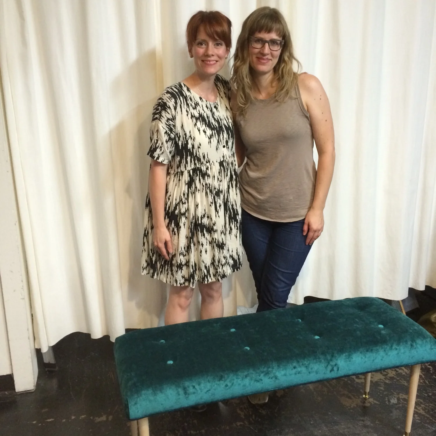 Amanda and me and the bench!