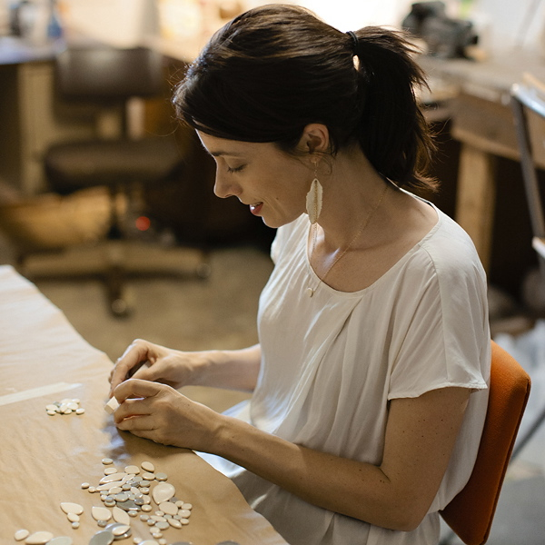 Zoe Comings in her studio (Photos by Nicole Mlakar Photography)