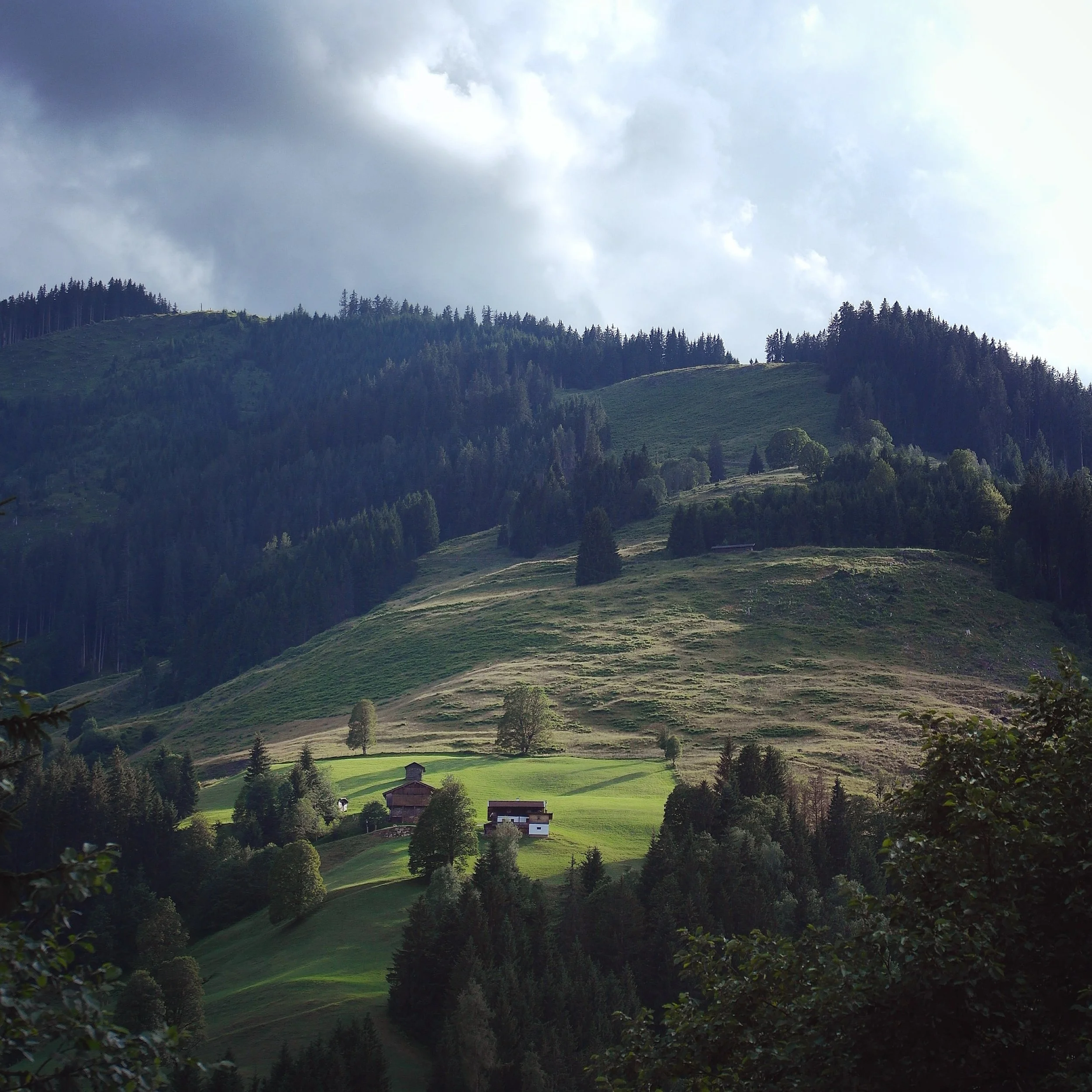 Evening light in the Austrian Alps.
