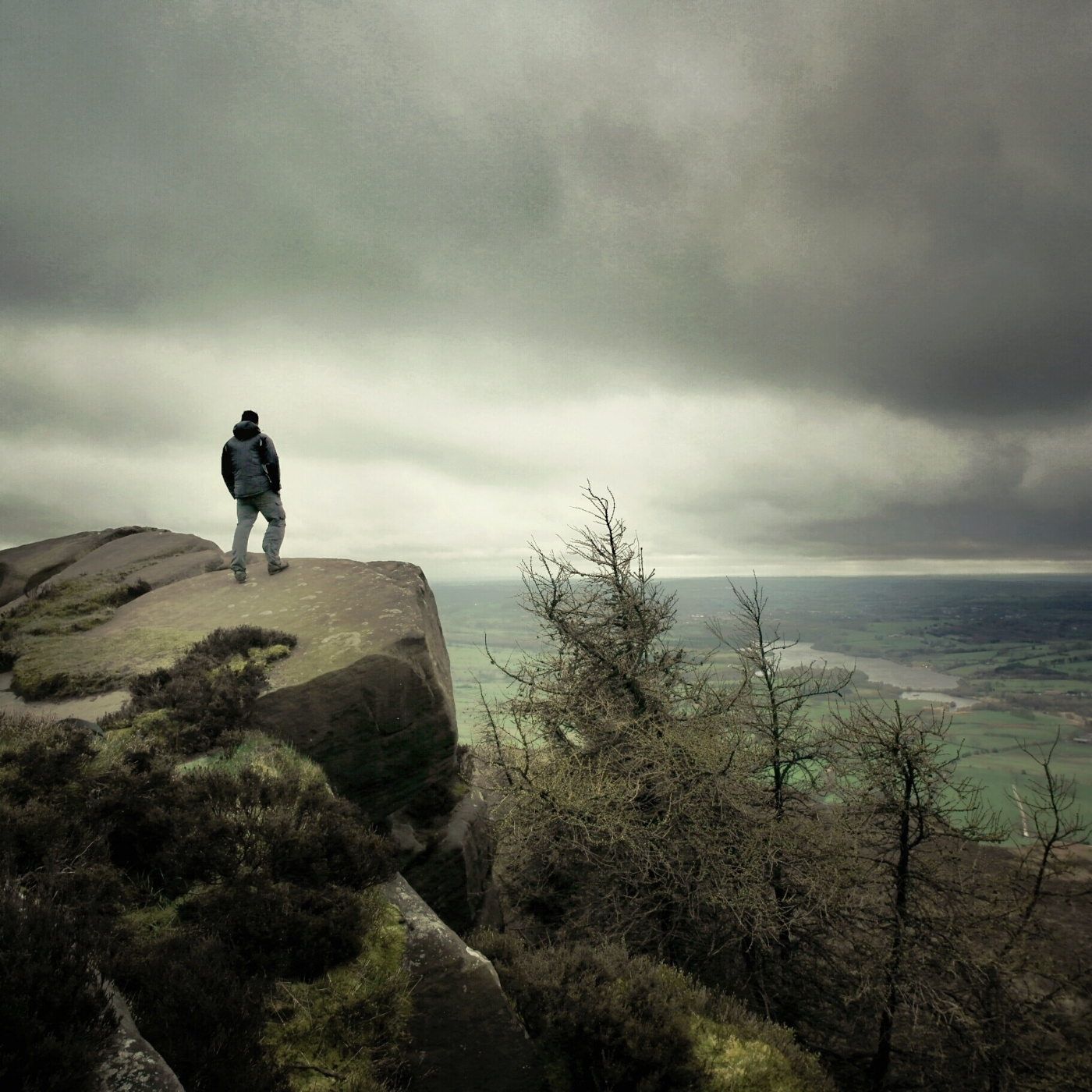 That's me. Standing on the Roaches, looking out across the beautiful countryside below. 