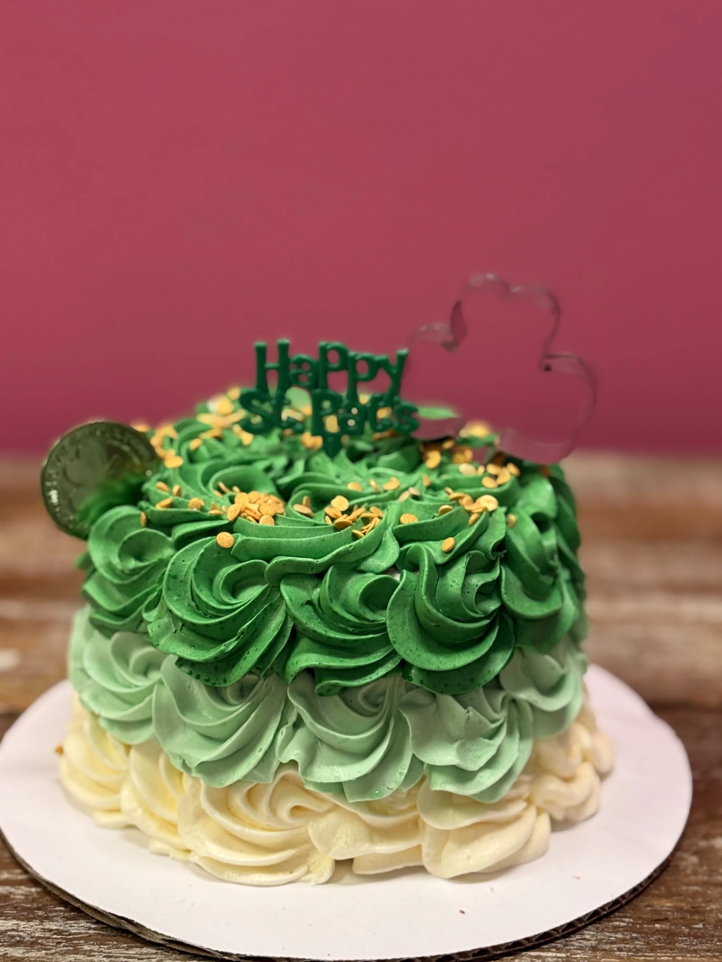 🍀✨ St. Patrick’s Day Cake Class is here! ✨🍀MARCH 10 @ 6:15 P.M.