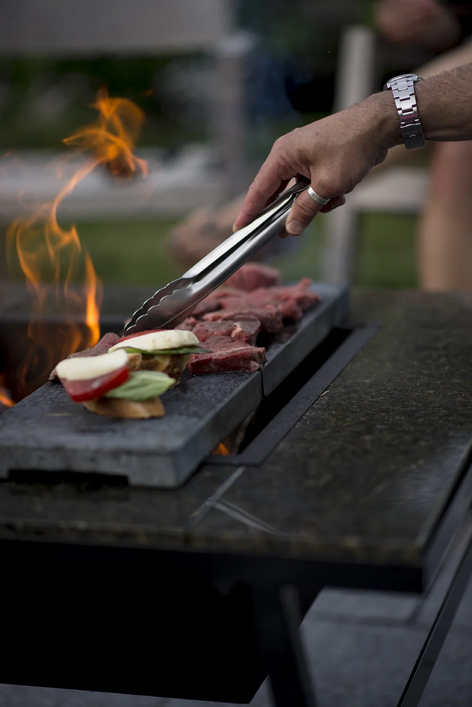 You can grill anything on our New England Soapstone.