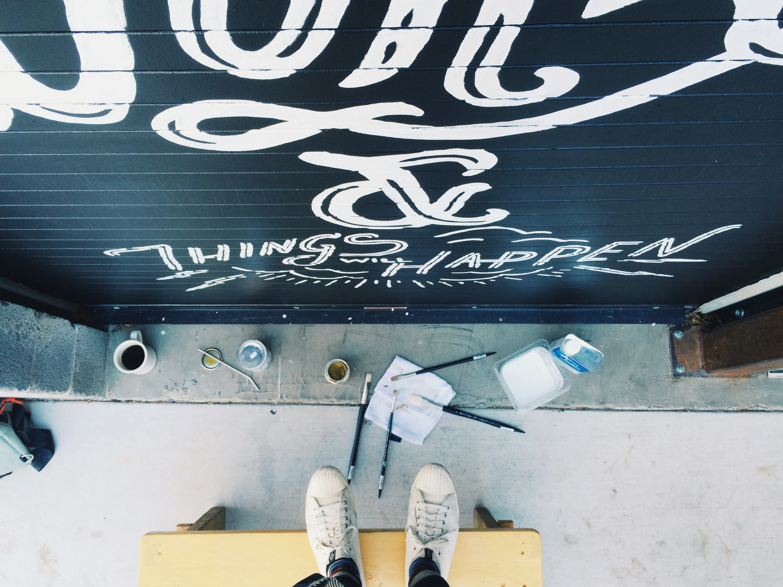 Oak Cliff Coffee Mural by Kyle Steed