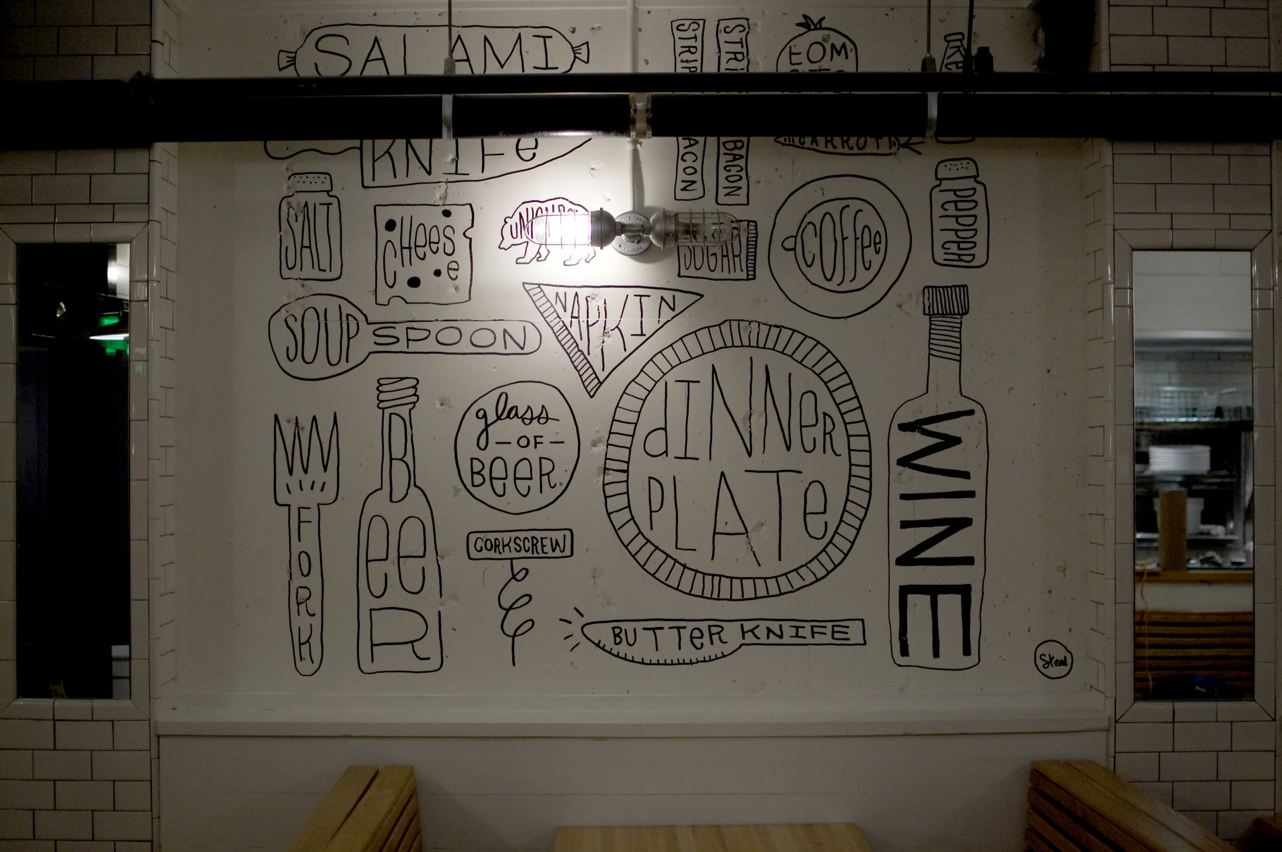 Union Bear Restaurant Mural by Kyle Steed