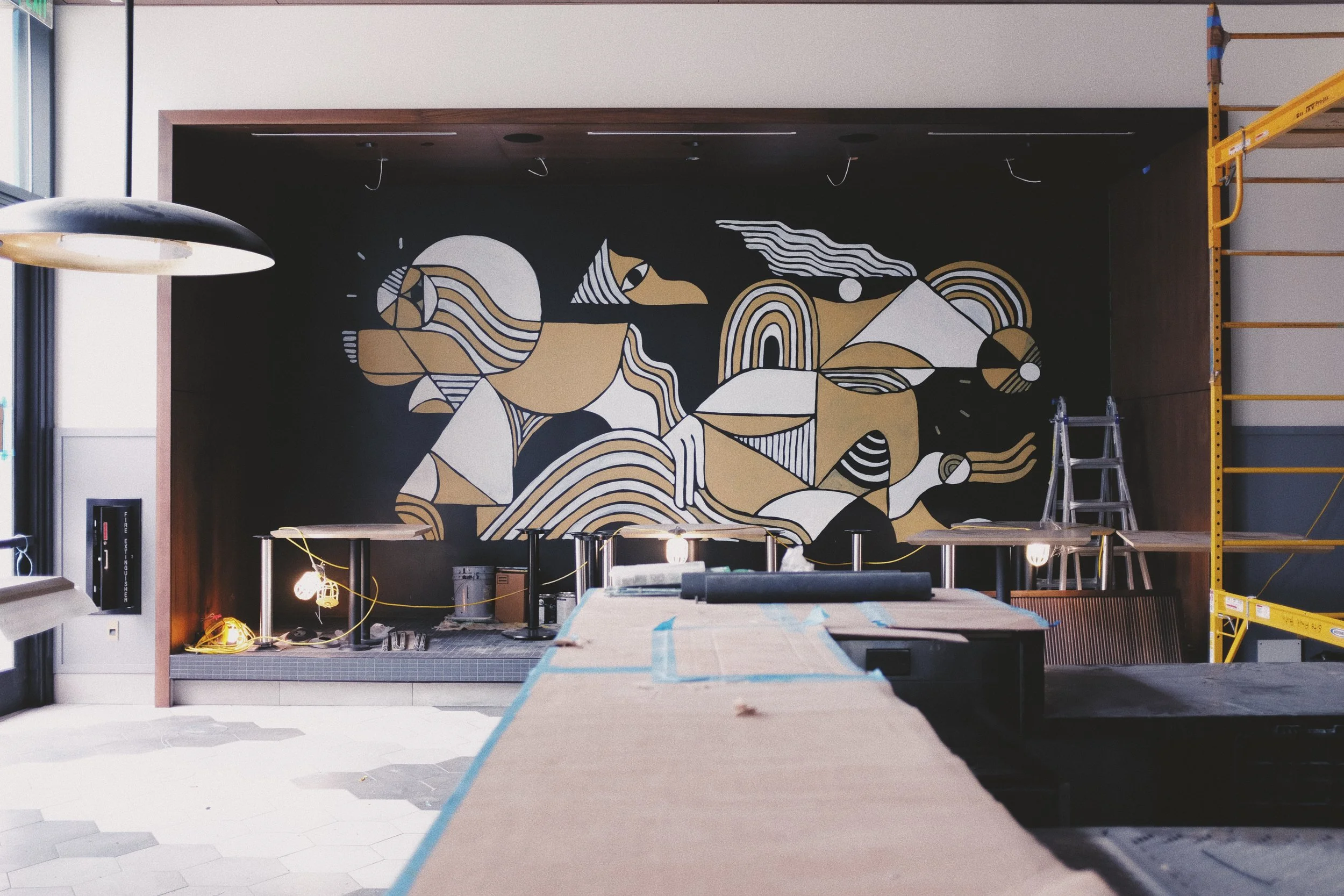 Earls Restaurant Mural at Legacy West Plano by Kyle Steed