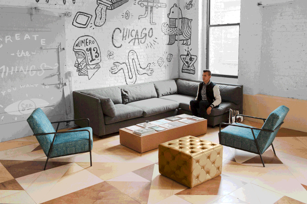 Low Res Studio Mural in Chicago by Kyle Steed