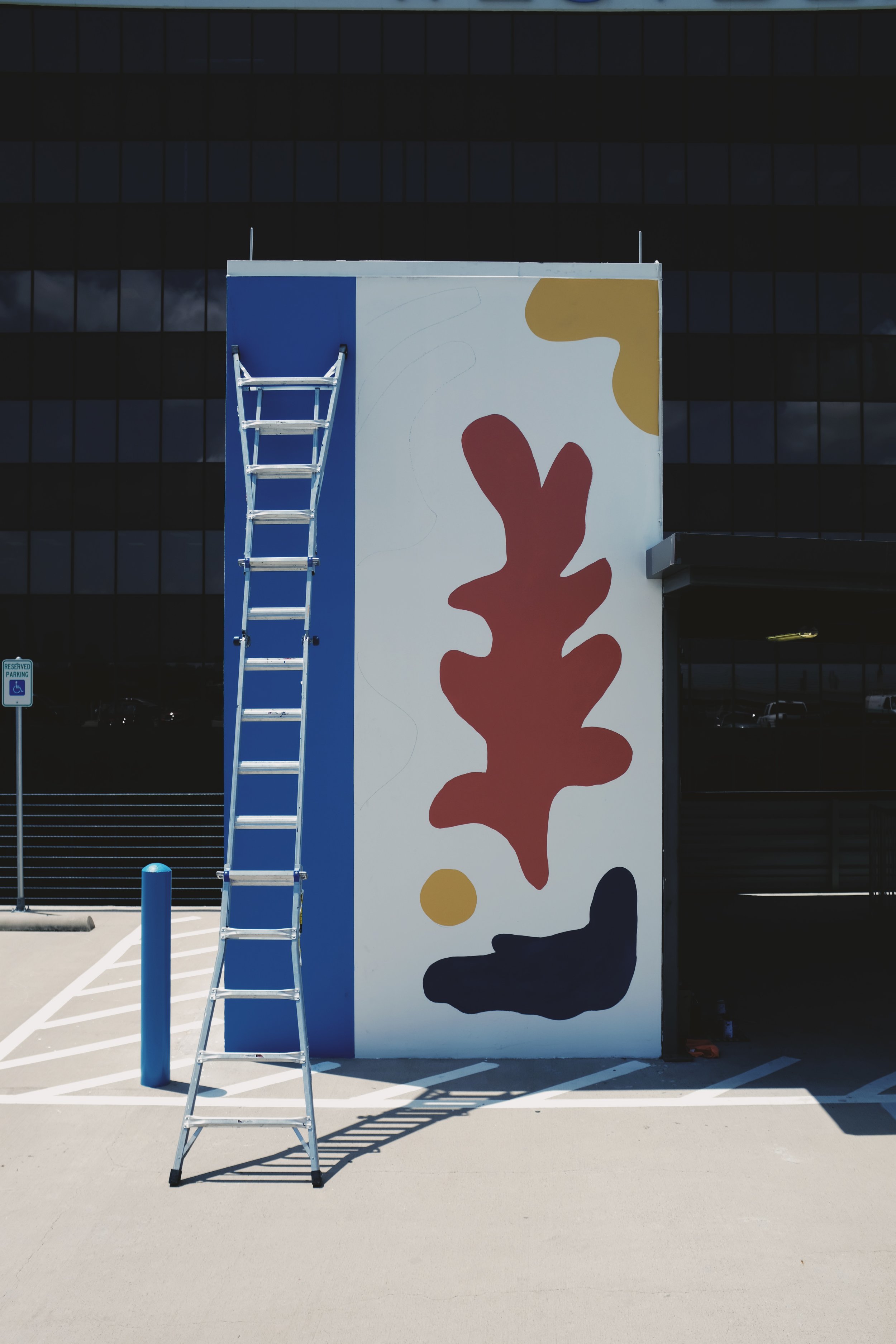 Rooftop Wall Mural by Kyle Steed