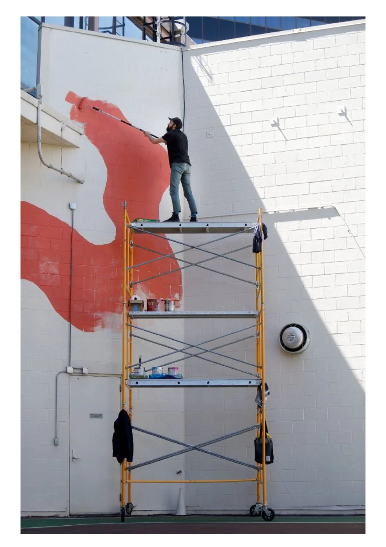 Rooftop Mural at Plaza of the Americas by Kyle Steed