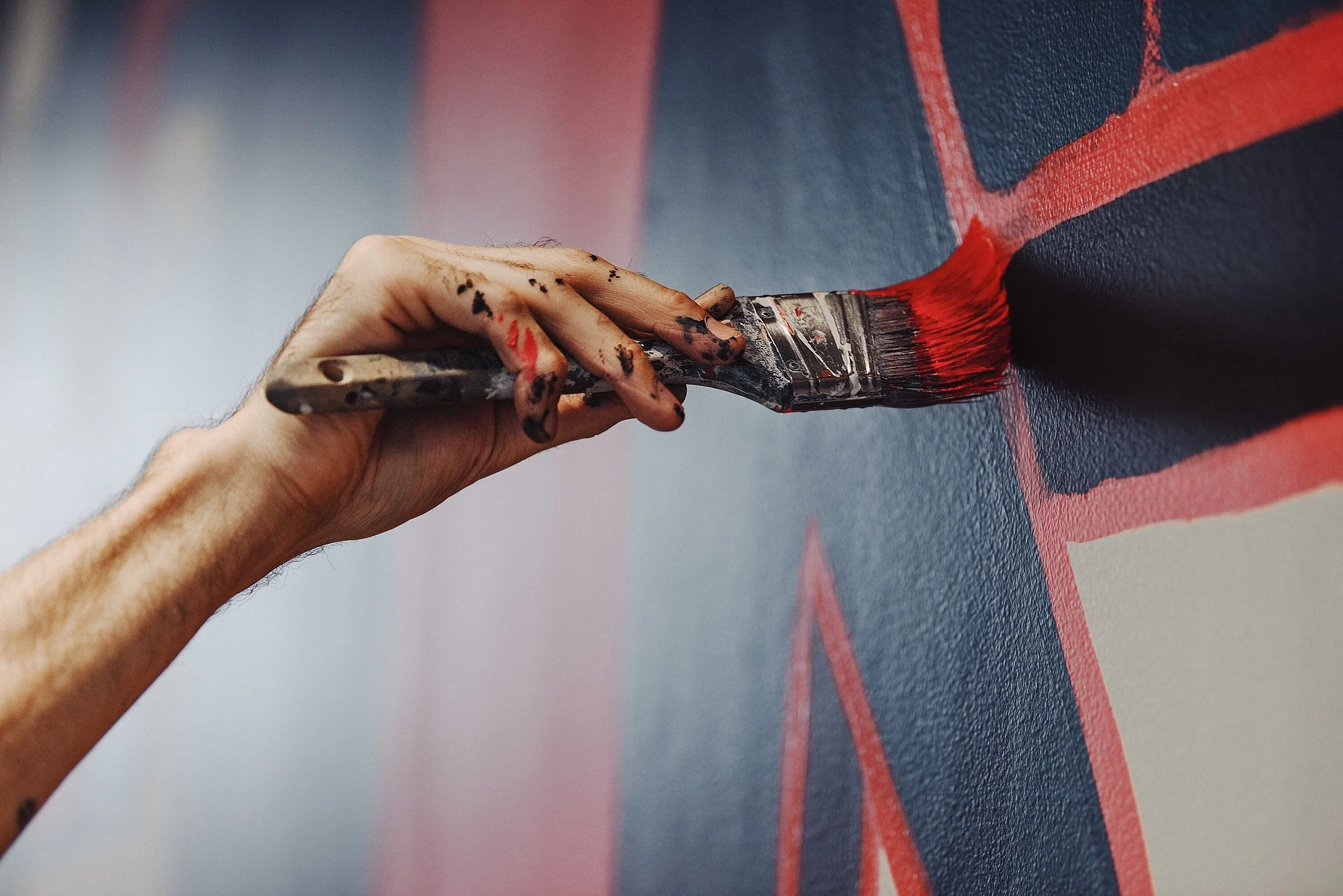 Mural Detail at Facebook Data Center Fort Worth by Kyle Steed