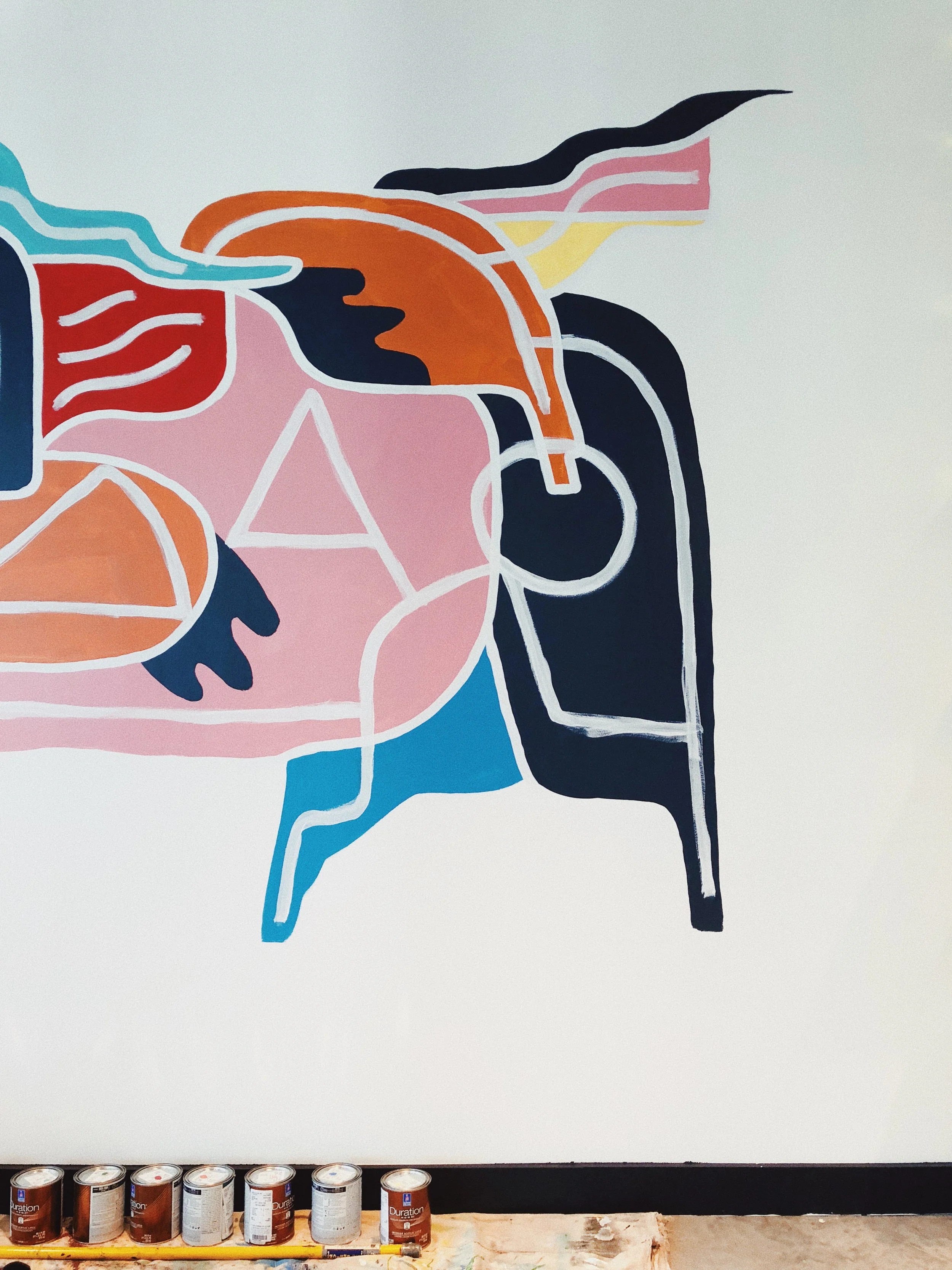 Mural Detail at WeWork by Kyle Steed