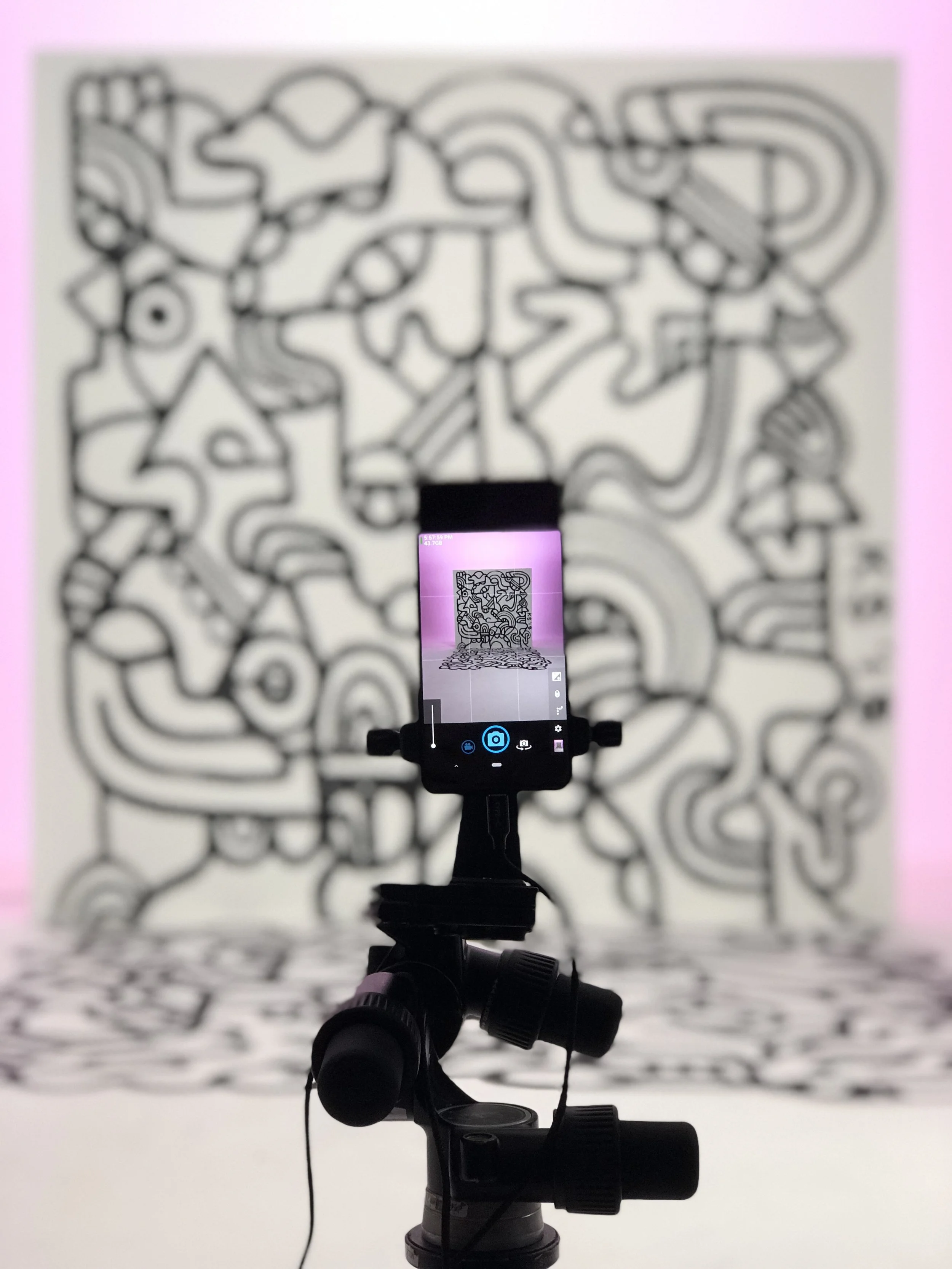 Kyle Steed mural for Google Pixel 3XL