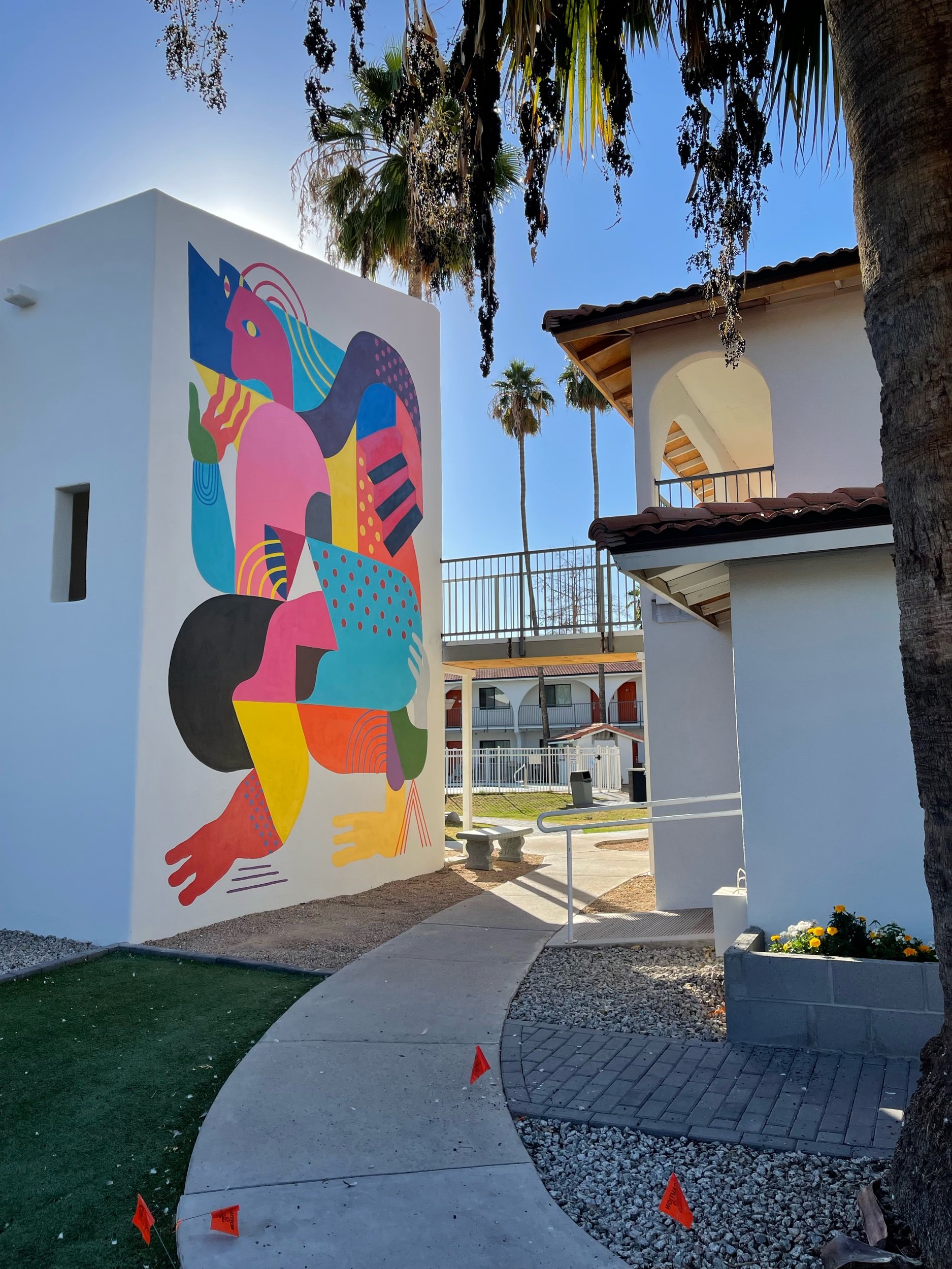 Mural artwork for Polanco property in Scottsdale, AZ by Kyle Steed