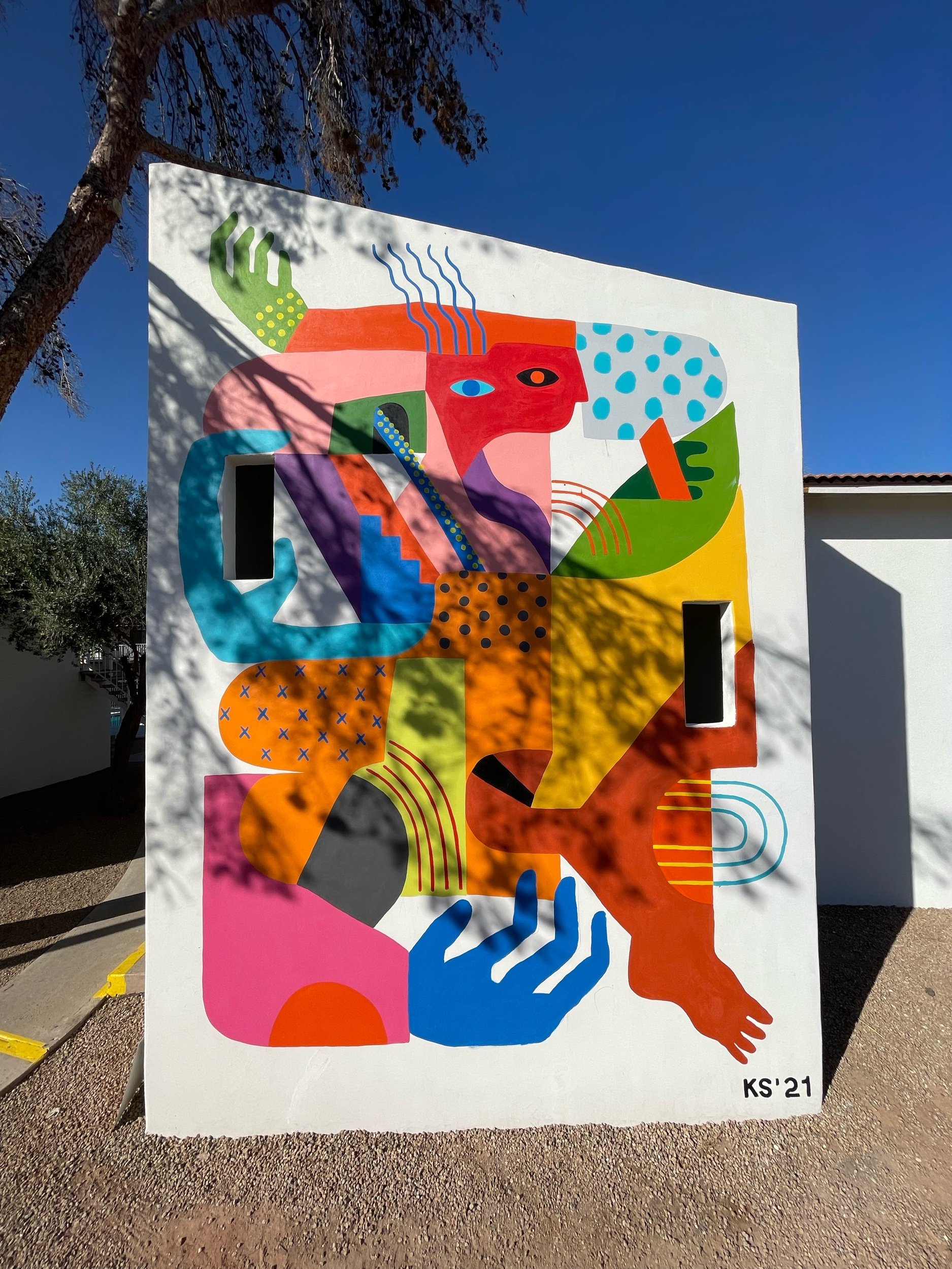 Mural by Kyle Steed for Polanco property in Scottsdale, AZ