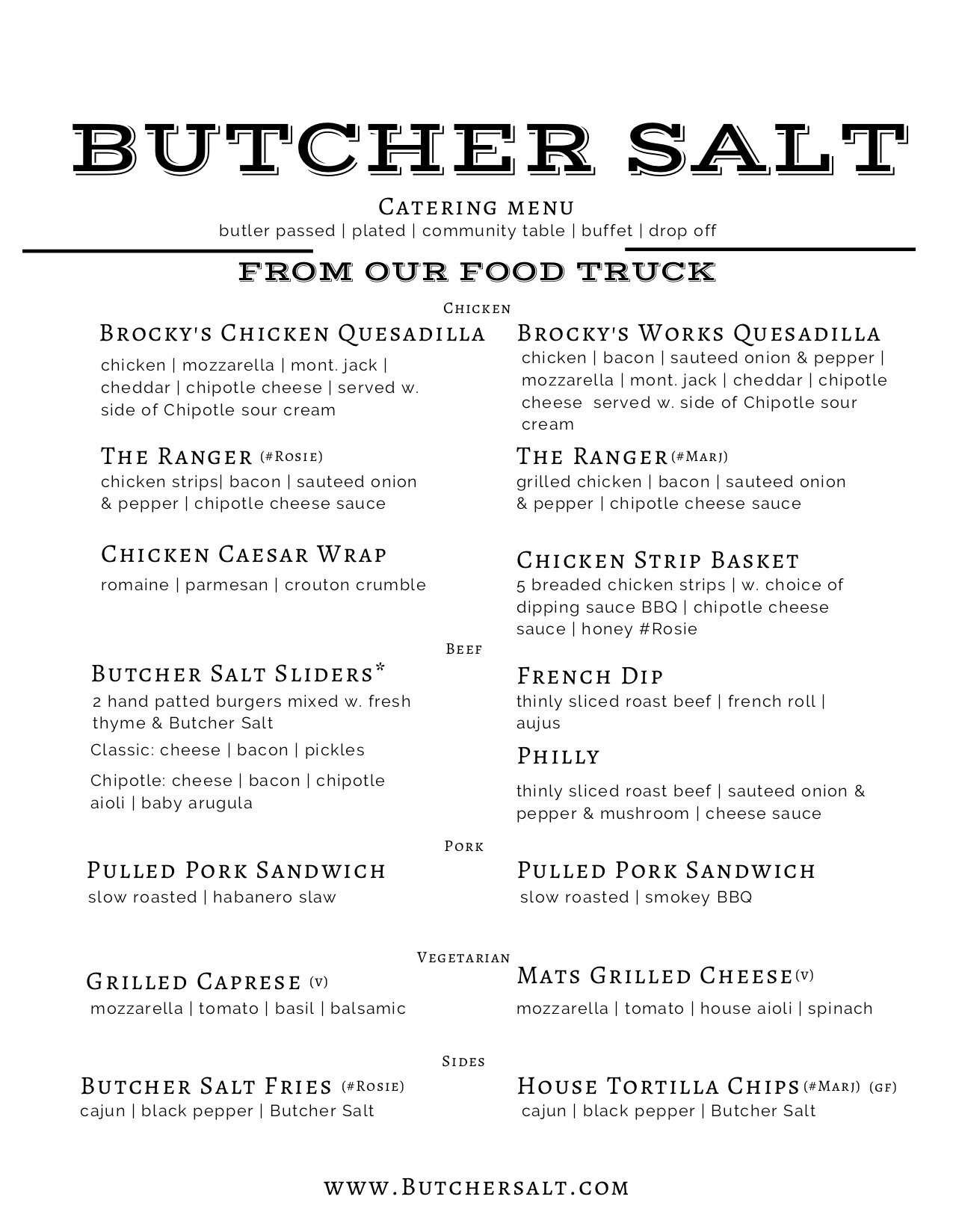 Butcher Salt — Minneapolis Catering, Food Trucks, and Bar Cart