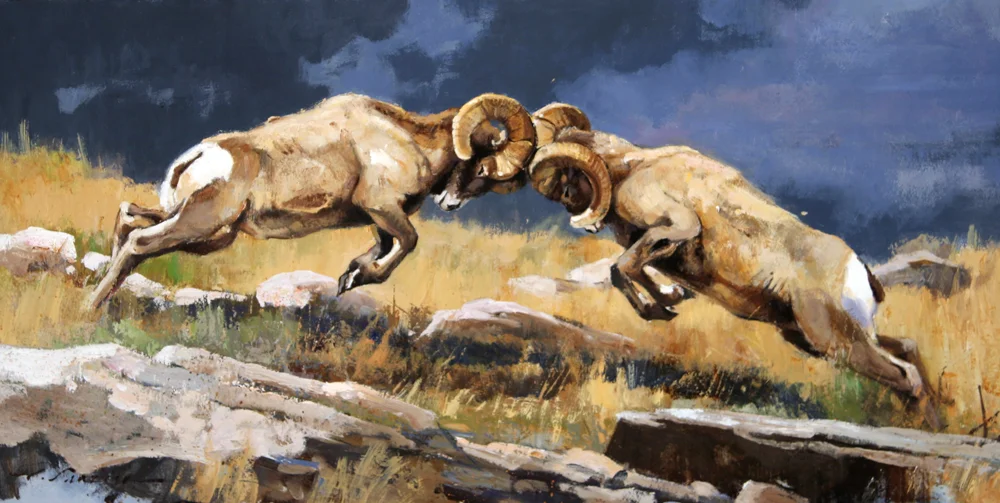 "Thunder Clap" 15 x 30 Oil