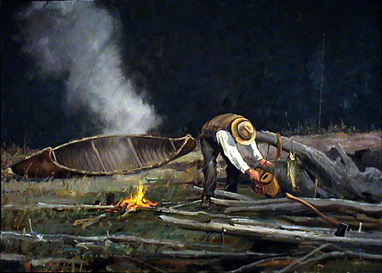 "Woodsmoke" 24 x 36 Oil