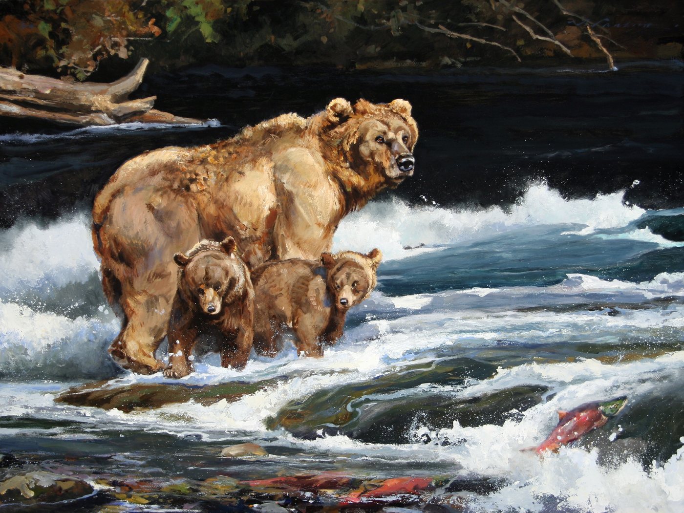 "River Babies" 30 x 40 Oil
