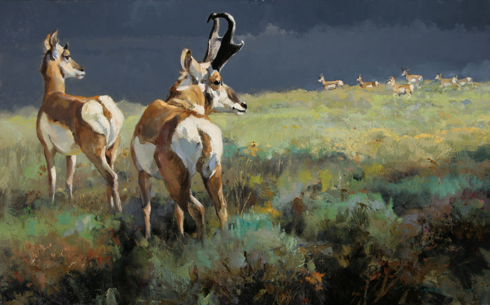 "Storms A Brewing" 18 x 36 Oil